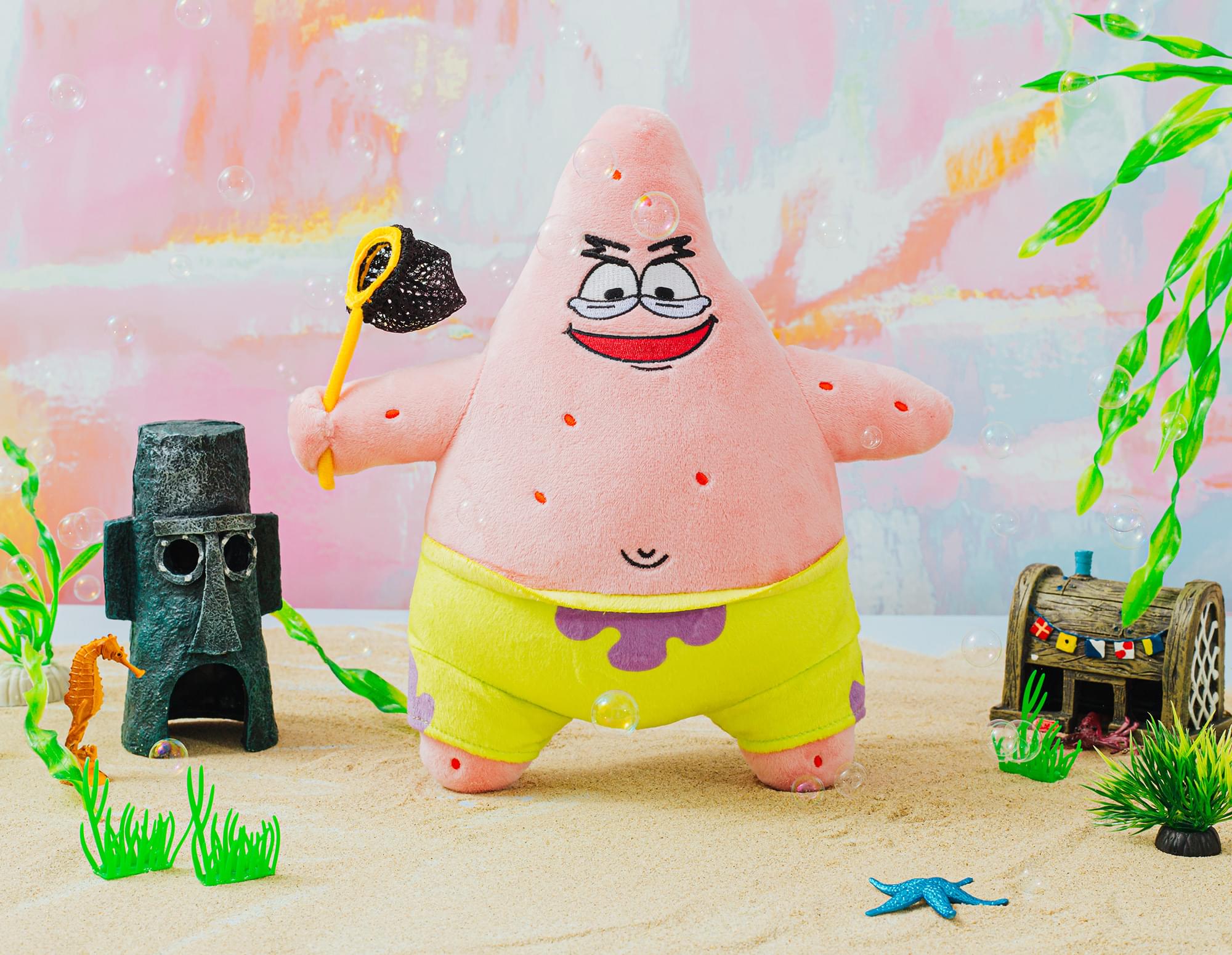 Nickelodeon SpongeBob SquarePants Patrick Star Jellyfishing 10-Inch Plush Toy
