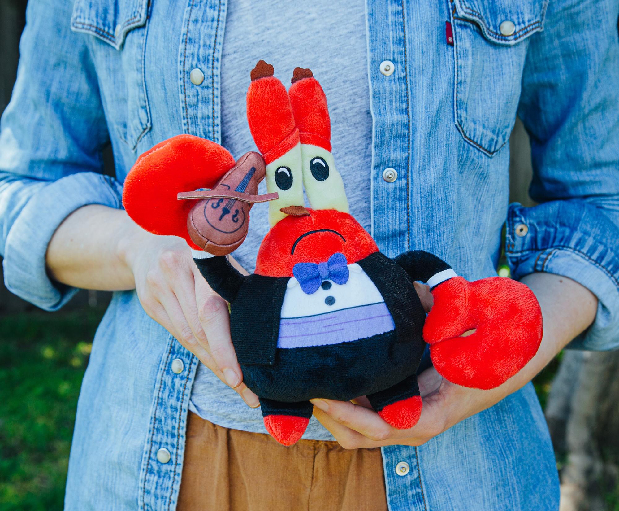 Nickelodeon SpongeBob SquarePants Mr. Krabs Violin 8-Inch Collector Plush Toy