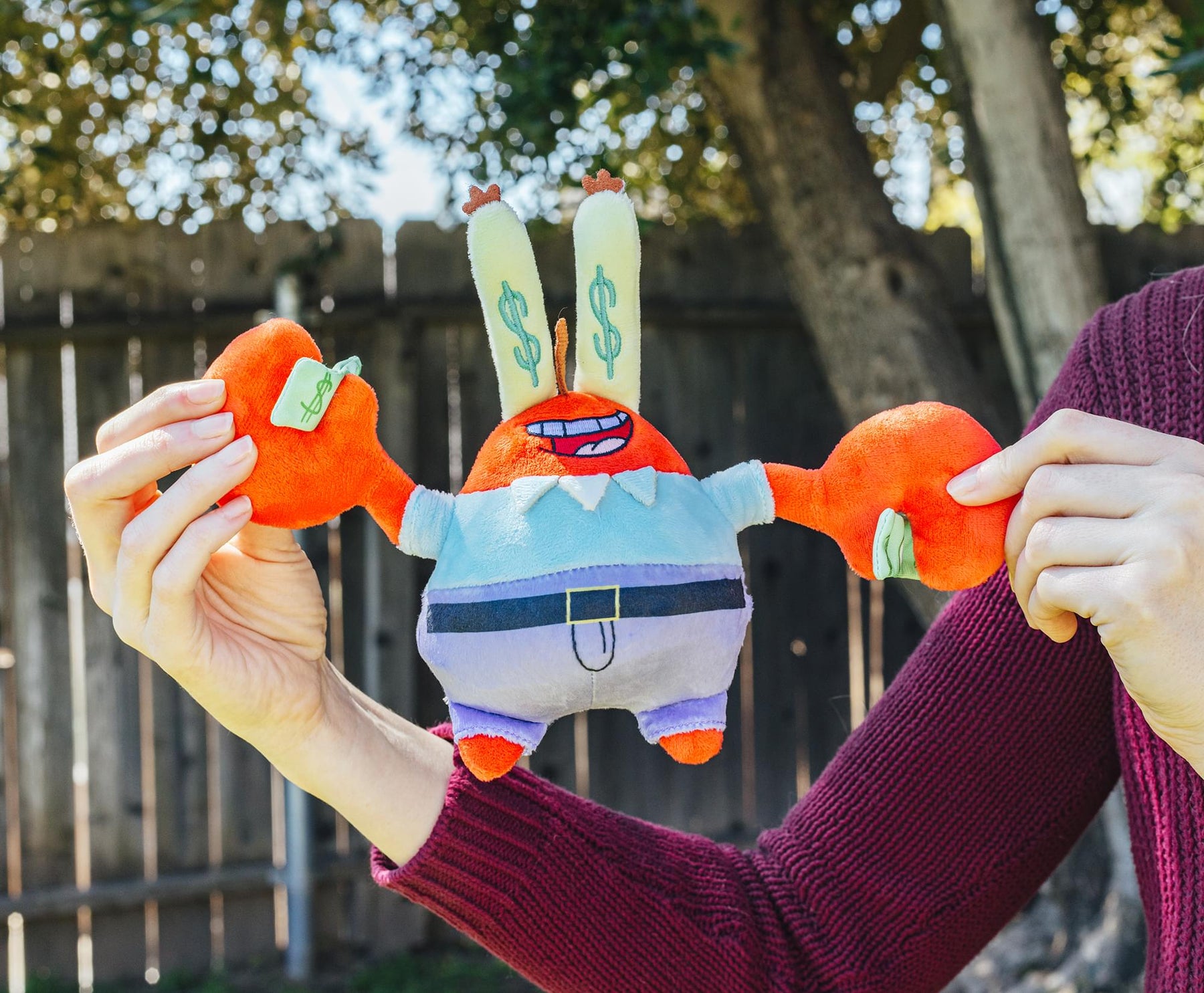 Nickelodeon SpongeBob SquarePants Mr. Krabs Holding Money 10-Inch Plush