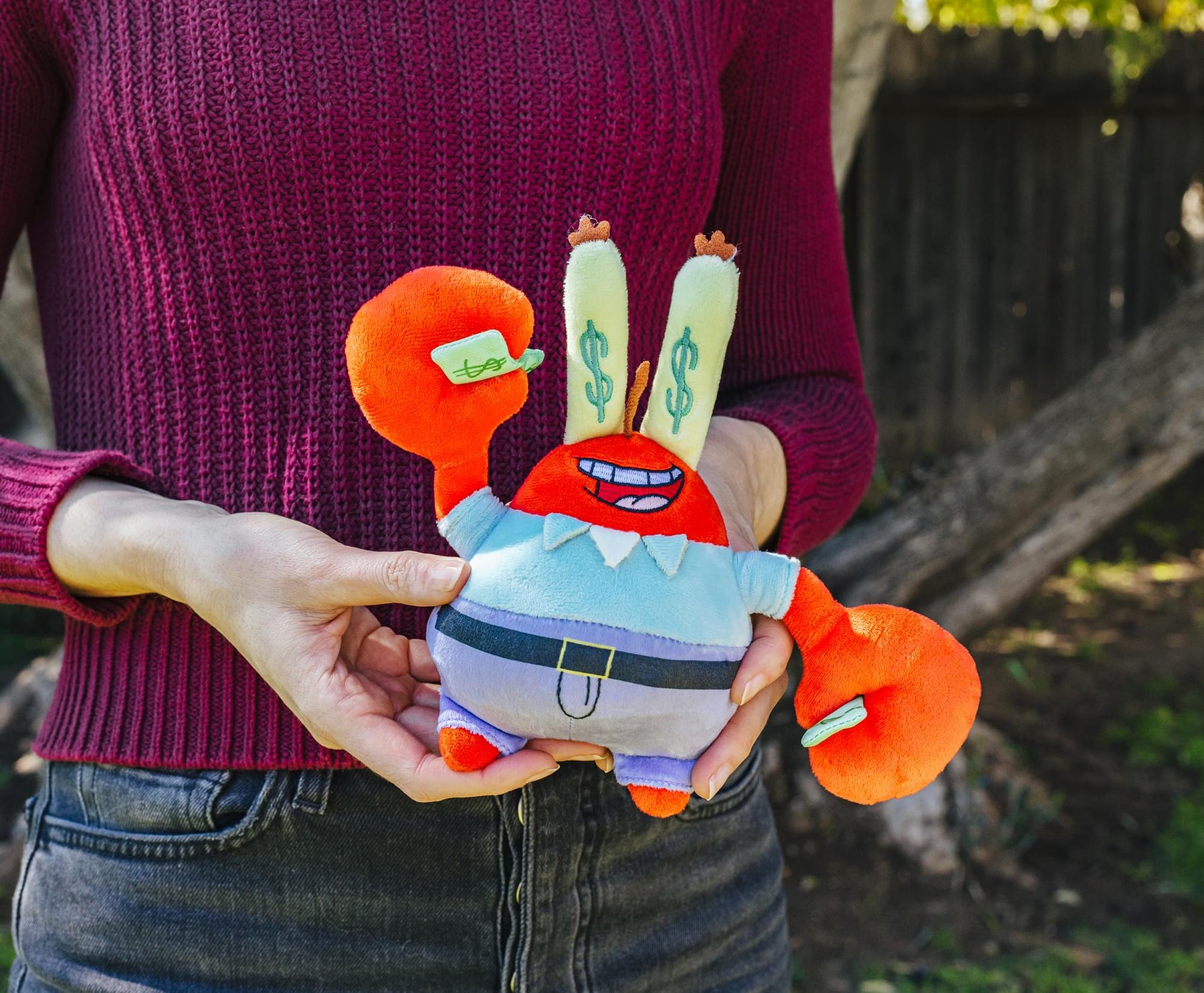 Nickelodeon SpongeBob SquarePants Mr. Krabs Holding Money 10-Inch Plush
