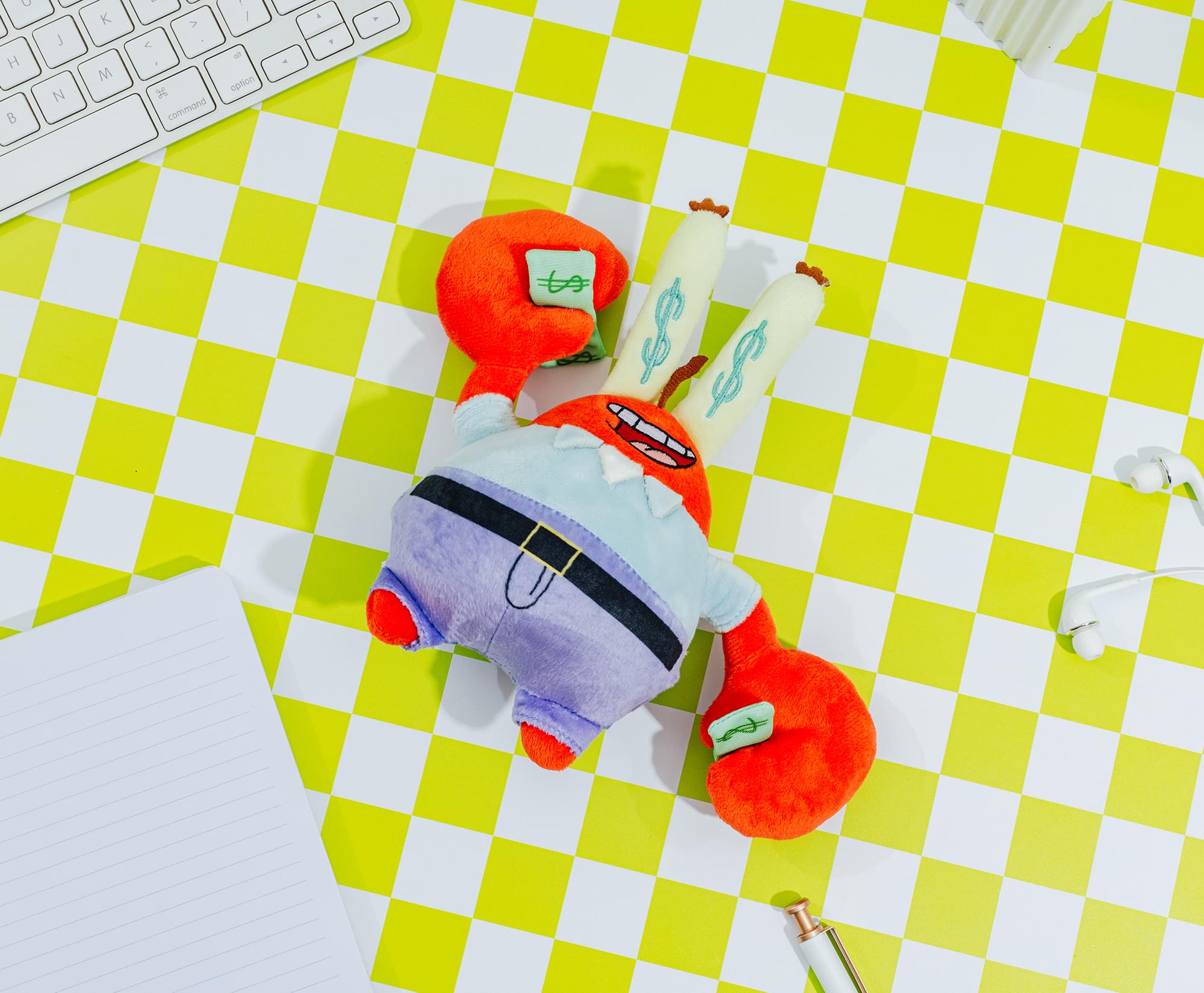 Nickelodeon SpongeBob SquarePants Mr. Krabs Holding Money 10-Inch Plush