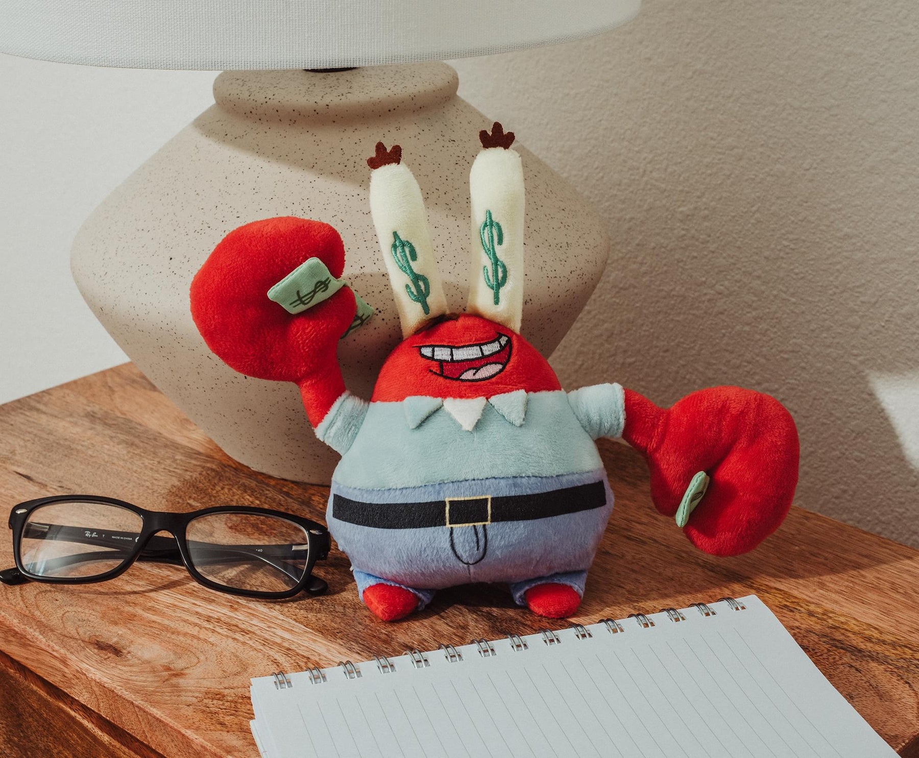 Nickelodeon SpongeBob SquarePants Mr. Krabs Holding Money 10-Inch Plush