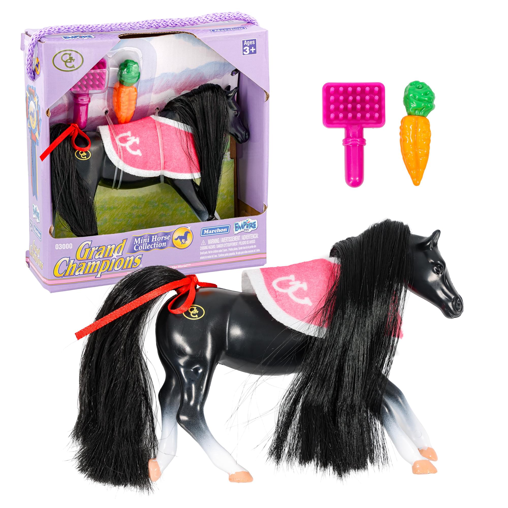 Grand Champions Mini Horse Collection Foal Figure | Black Thoroughbred