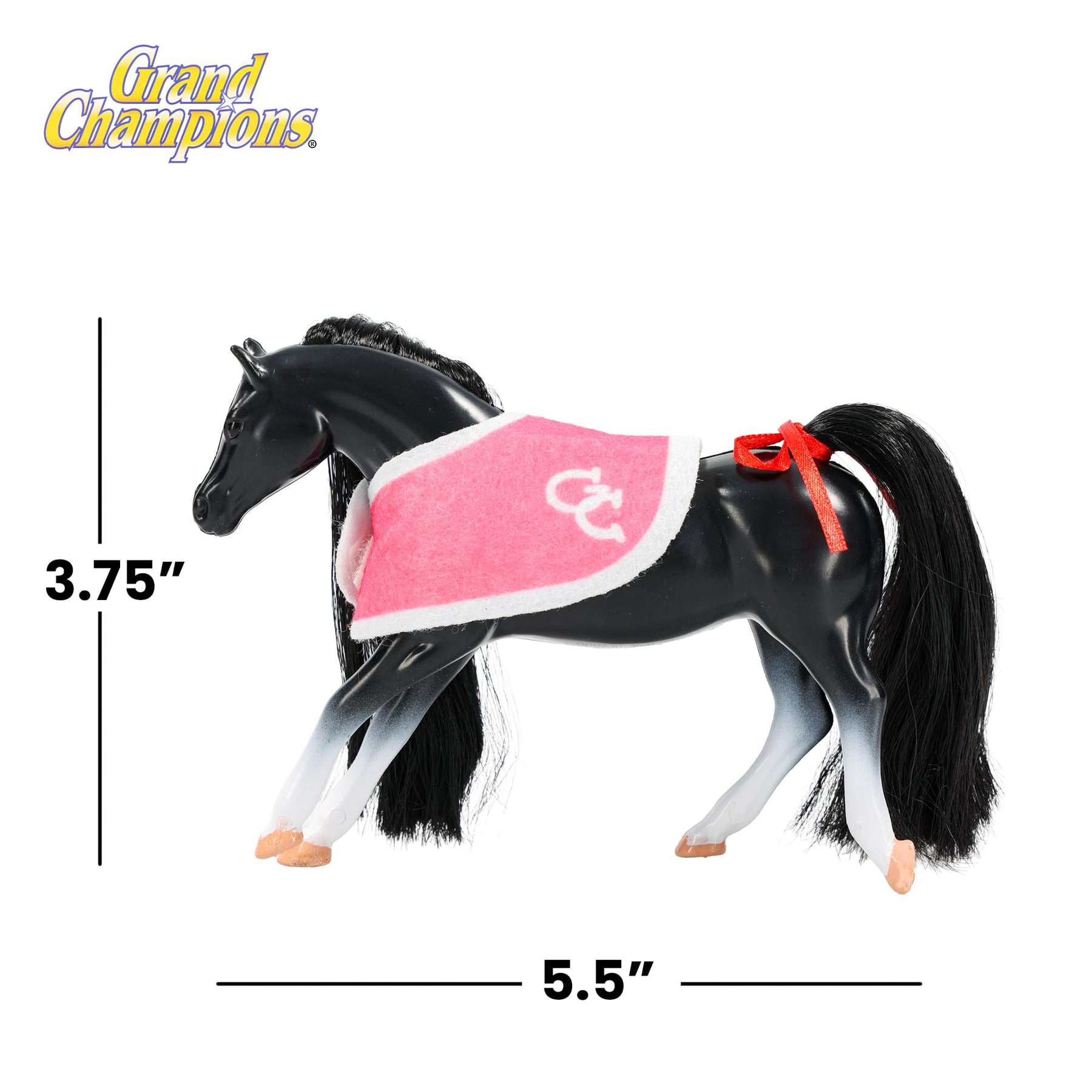 Grand Champions Mini Horse Collection Foal Figure | Black Thoroughbred