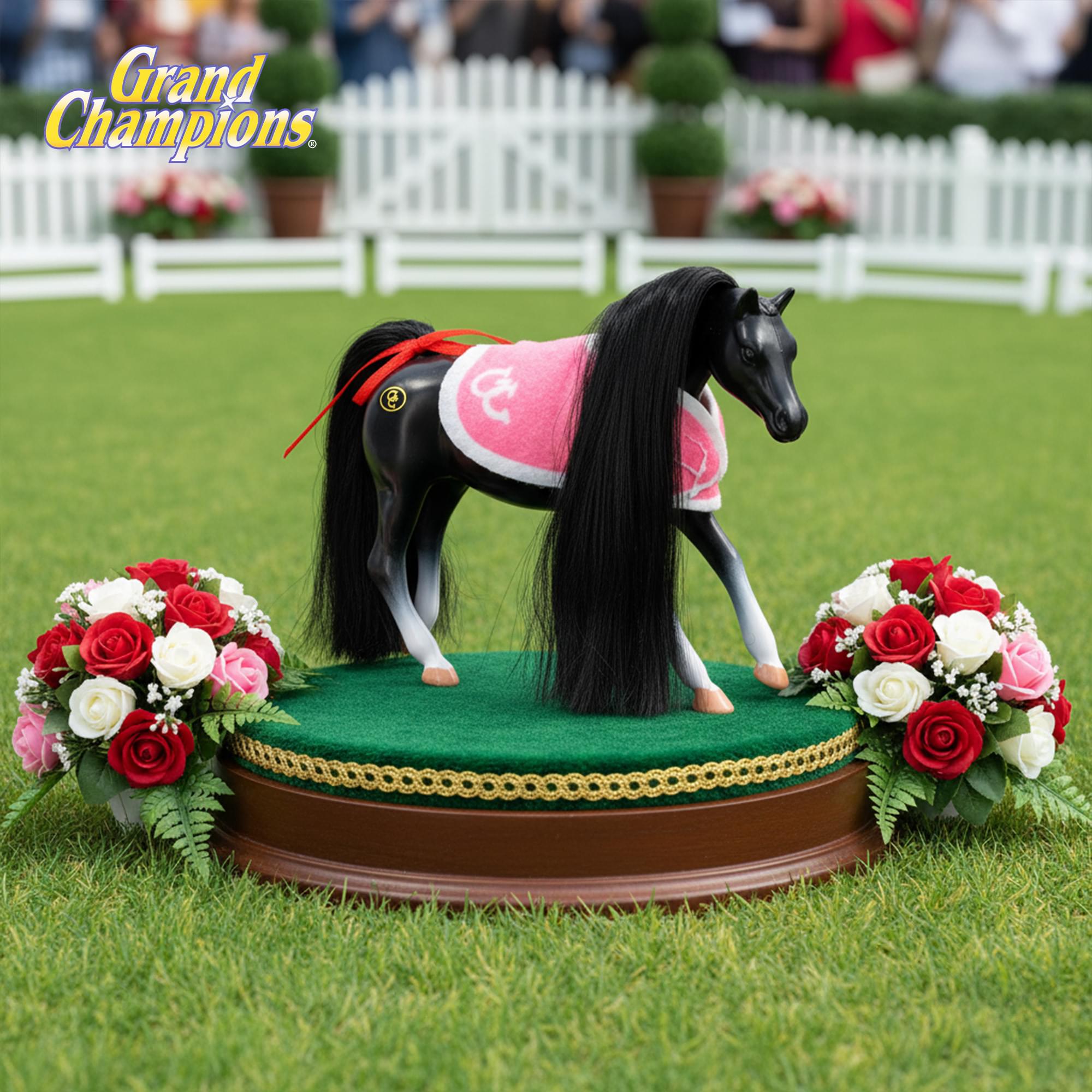 Grand Champions Mini Horse Collection Foal Figure | Black Thoroughbred