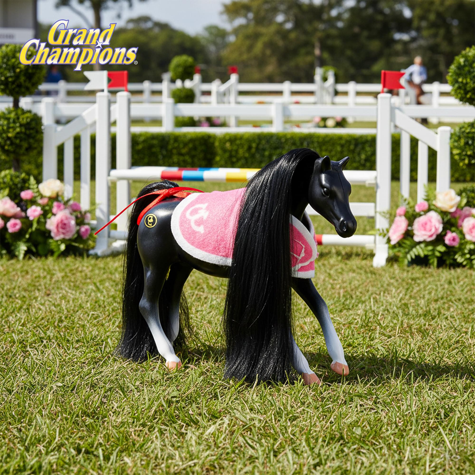Grand Champions Mini Horse Collection Foal Figure | Black Thoroughbred