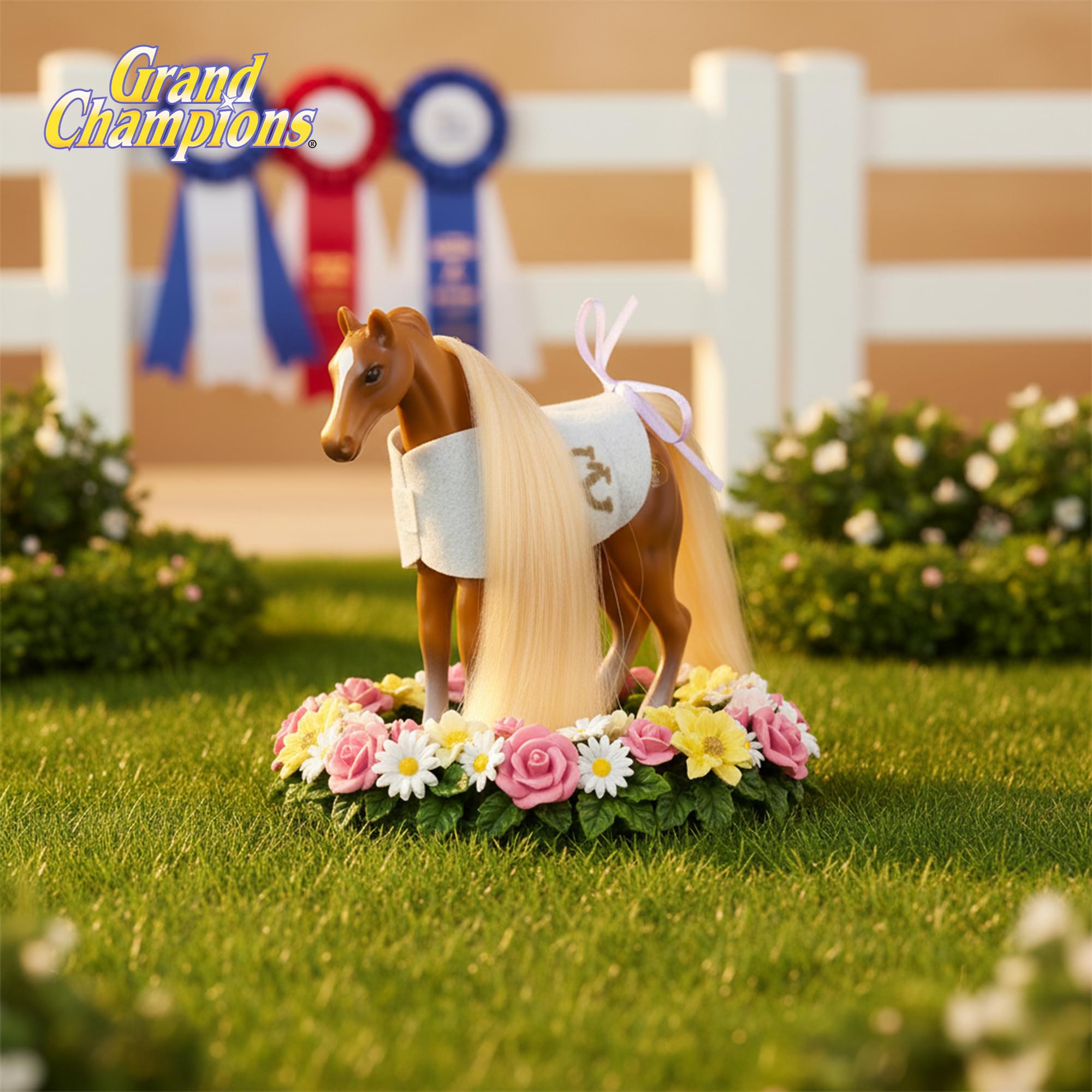 Grand Champions Mini Horse Collection Foal Figure | Palomino Saddlebred