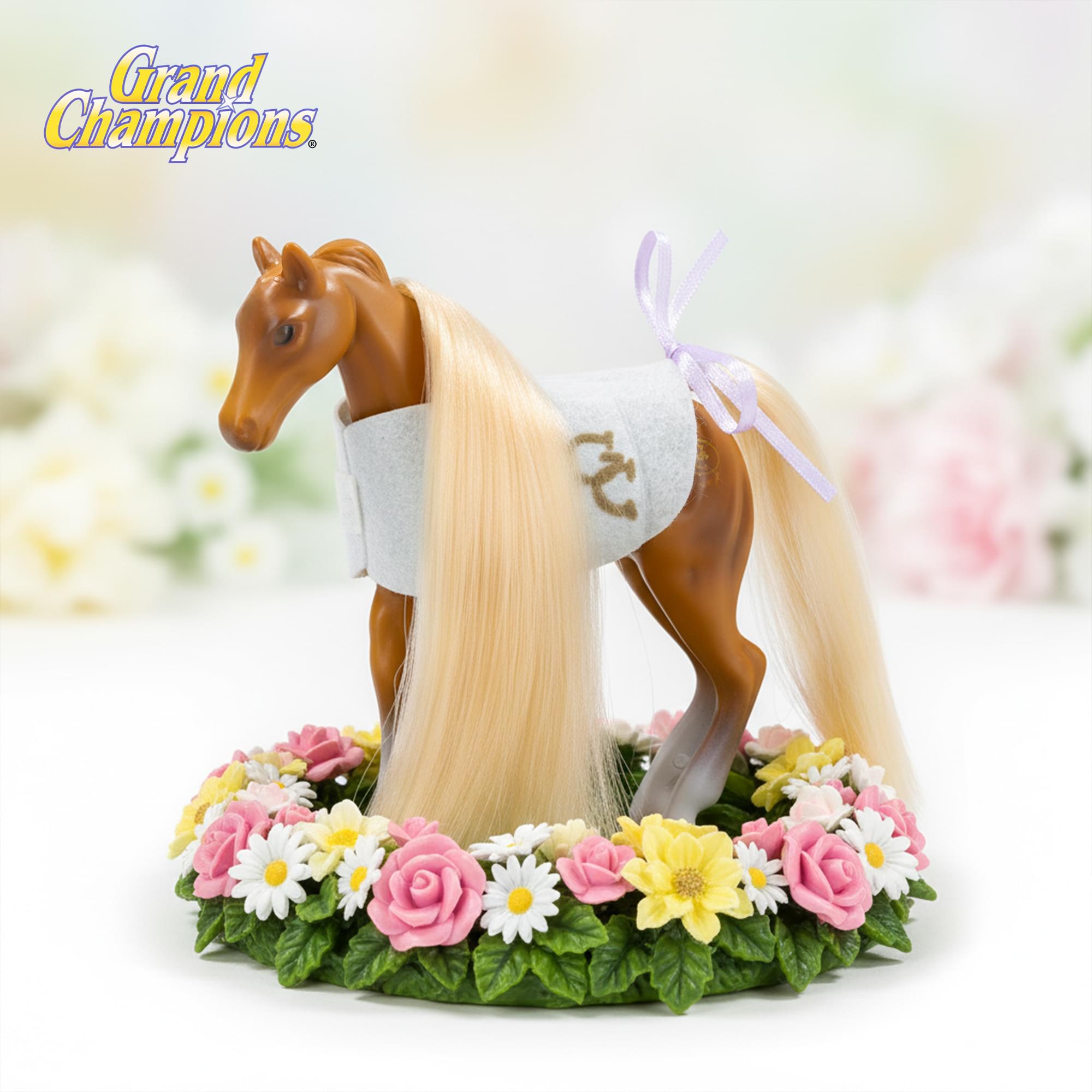 Grand Champions Mini Horse Collection Foal Figure | Palomino Saddlebred