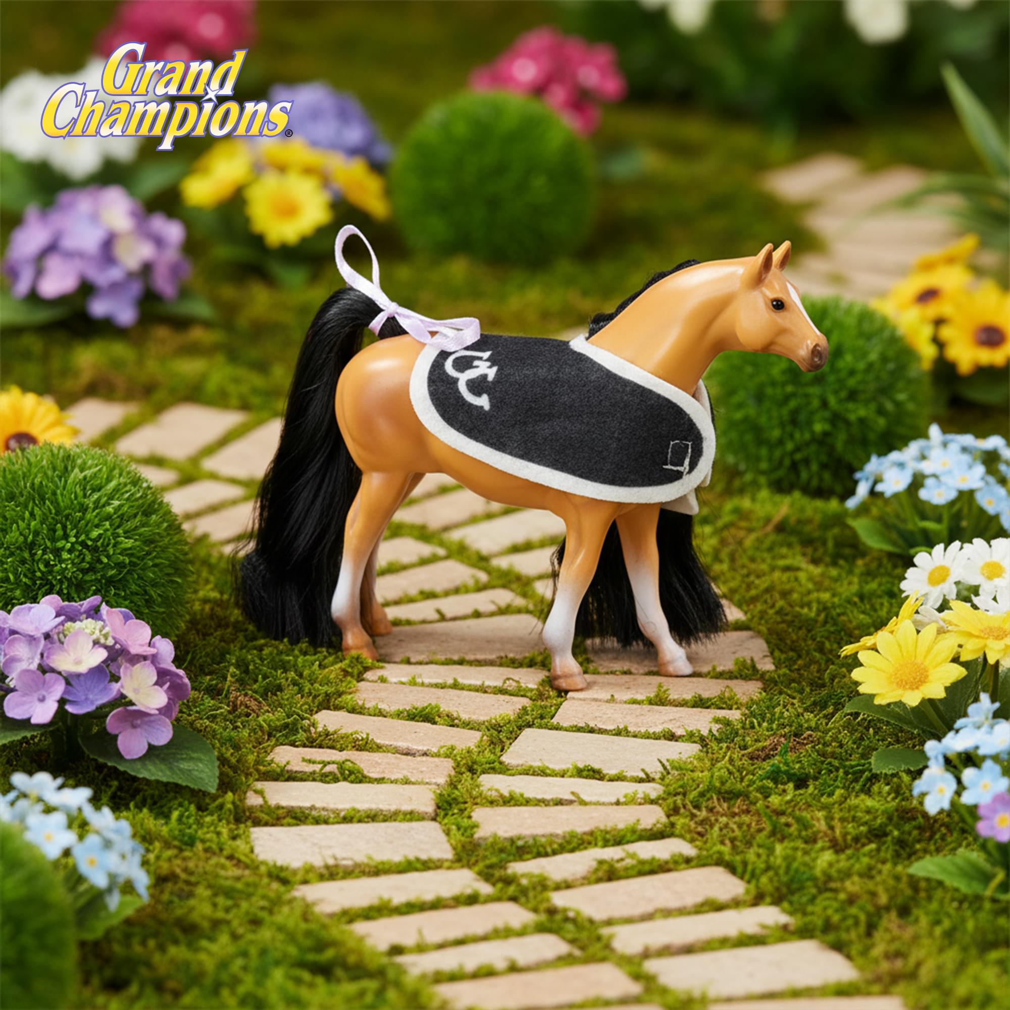 Grand Champions Mini Horse Collection Foal Figure | Buckskin Morgan