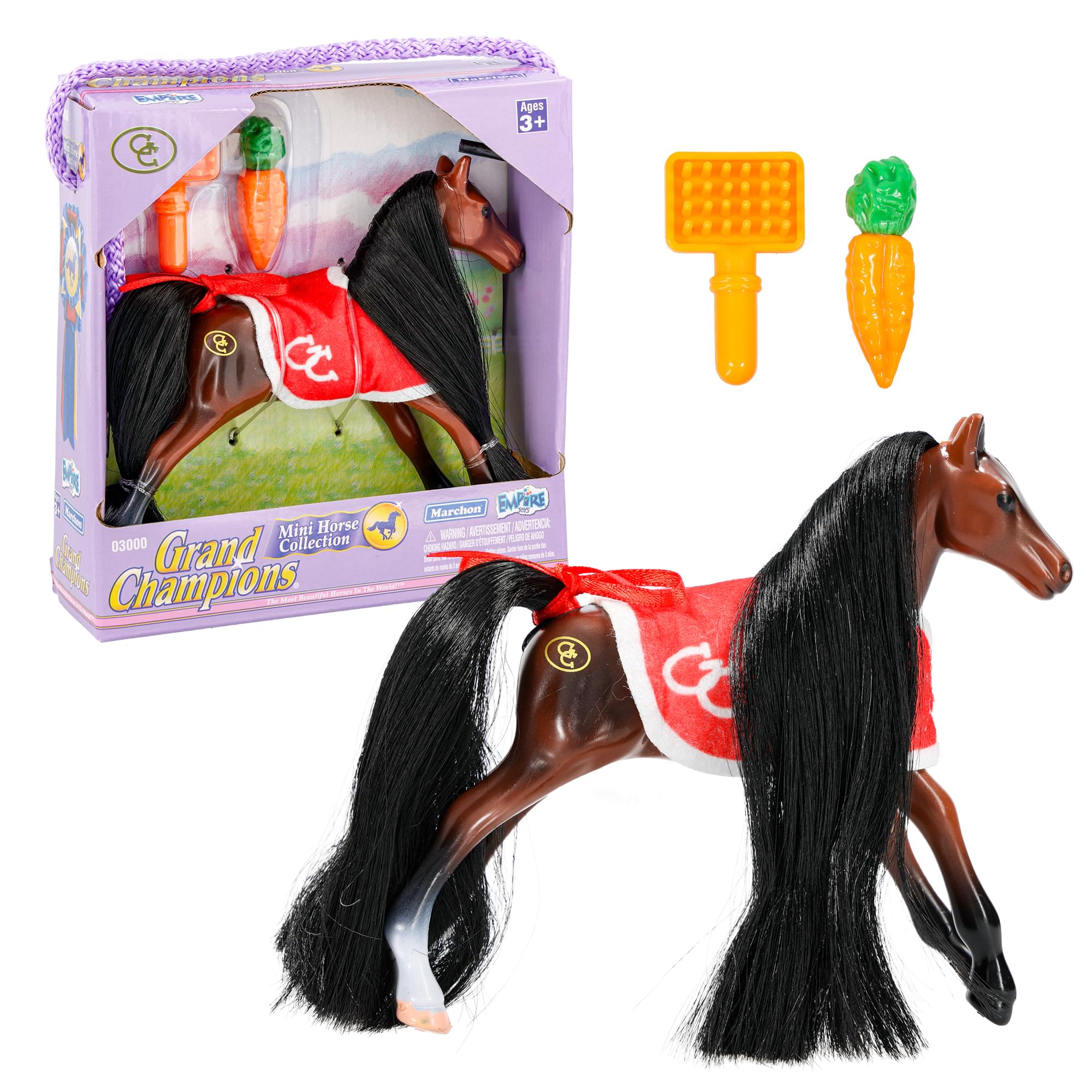 Grand Champions Mini Horse Collection Foal Figure | Dark Bay Tennessee Walker