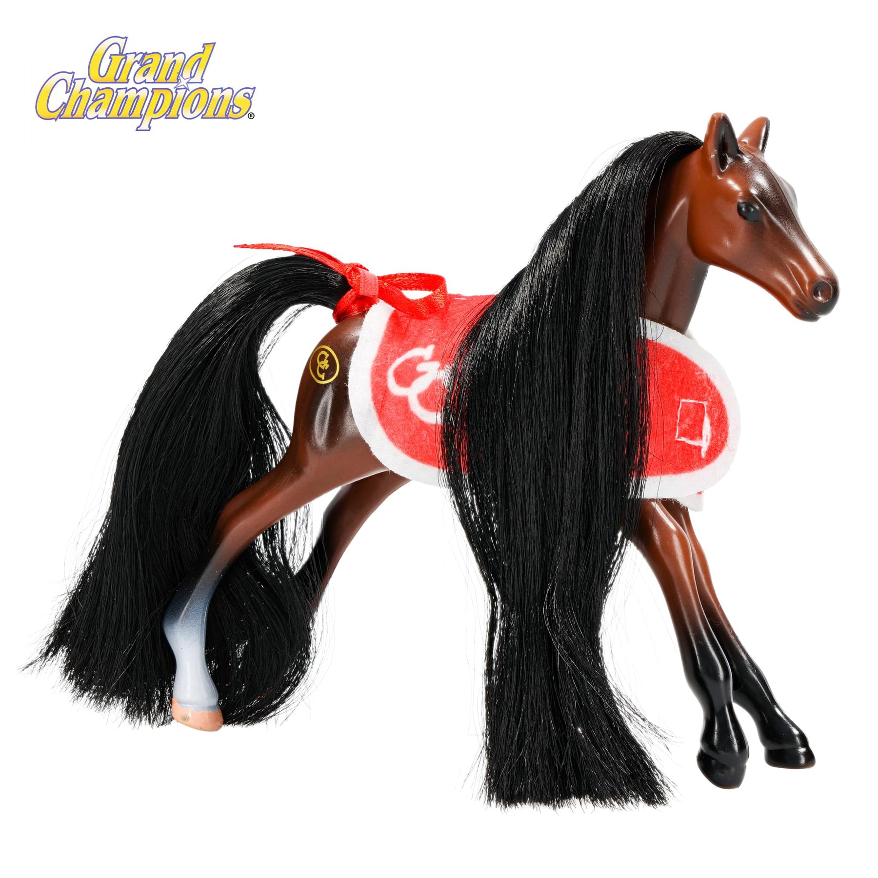 Grand Champions Mini Horse Collection Foal Figure | Dark Bay Tennessee Walker