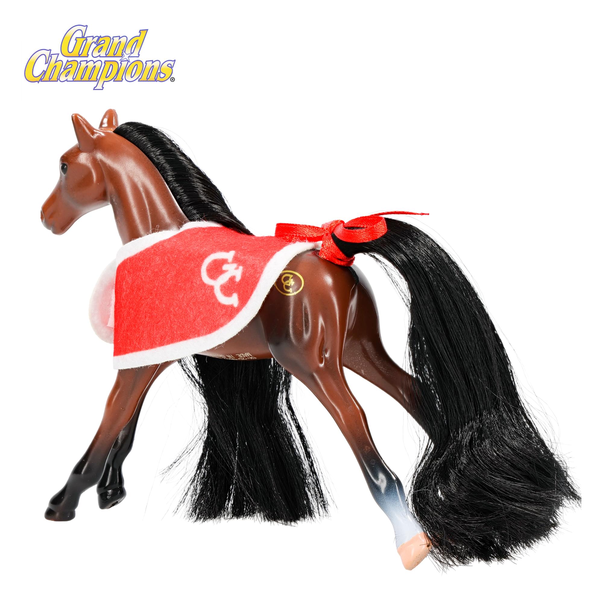 Grand Champions Mini Horse Collection Foal Figure | Dark Bay Tennessee Walker