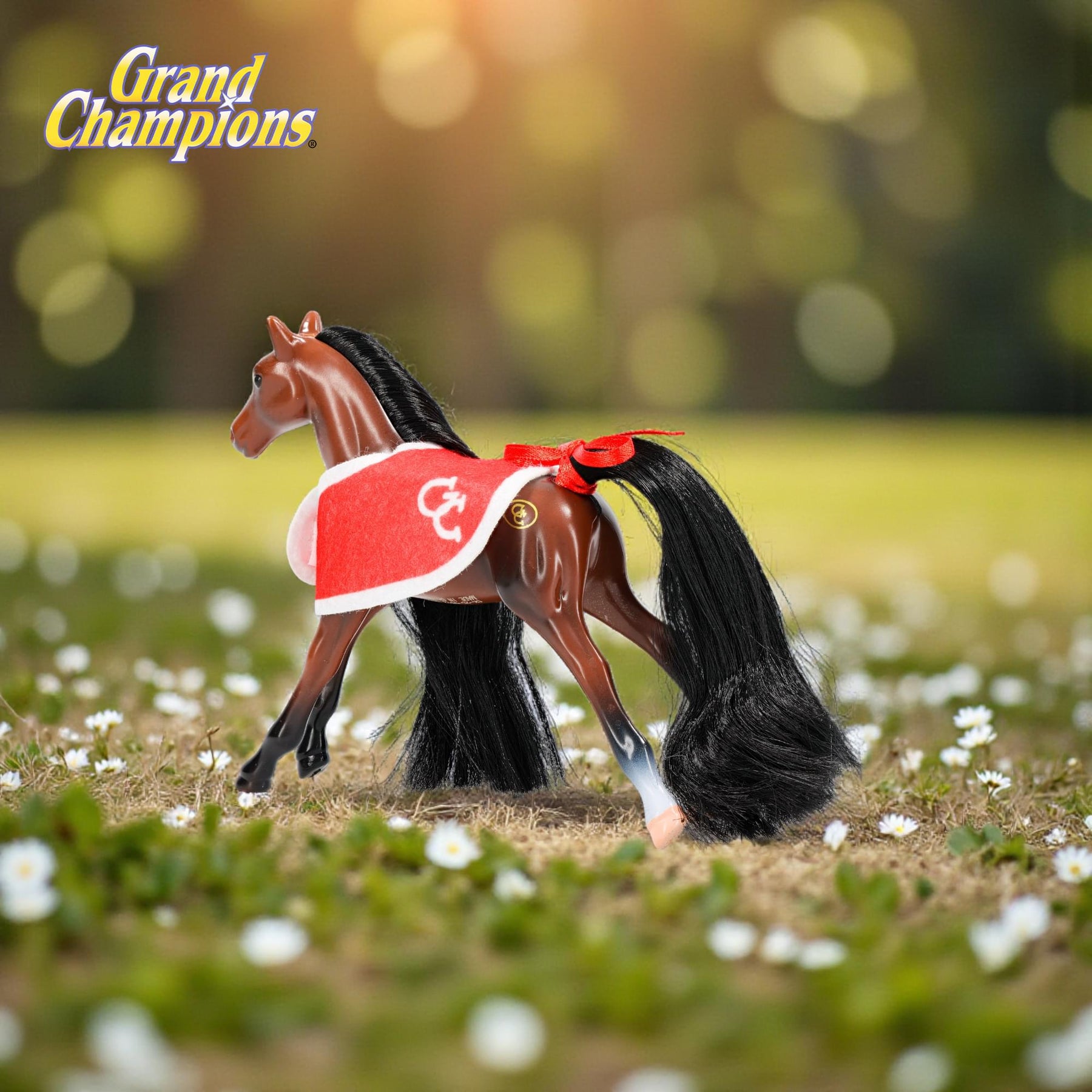 Grand Champions Mini Horse Collection Foal Figure | Dark Bay Tennessee Walker