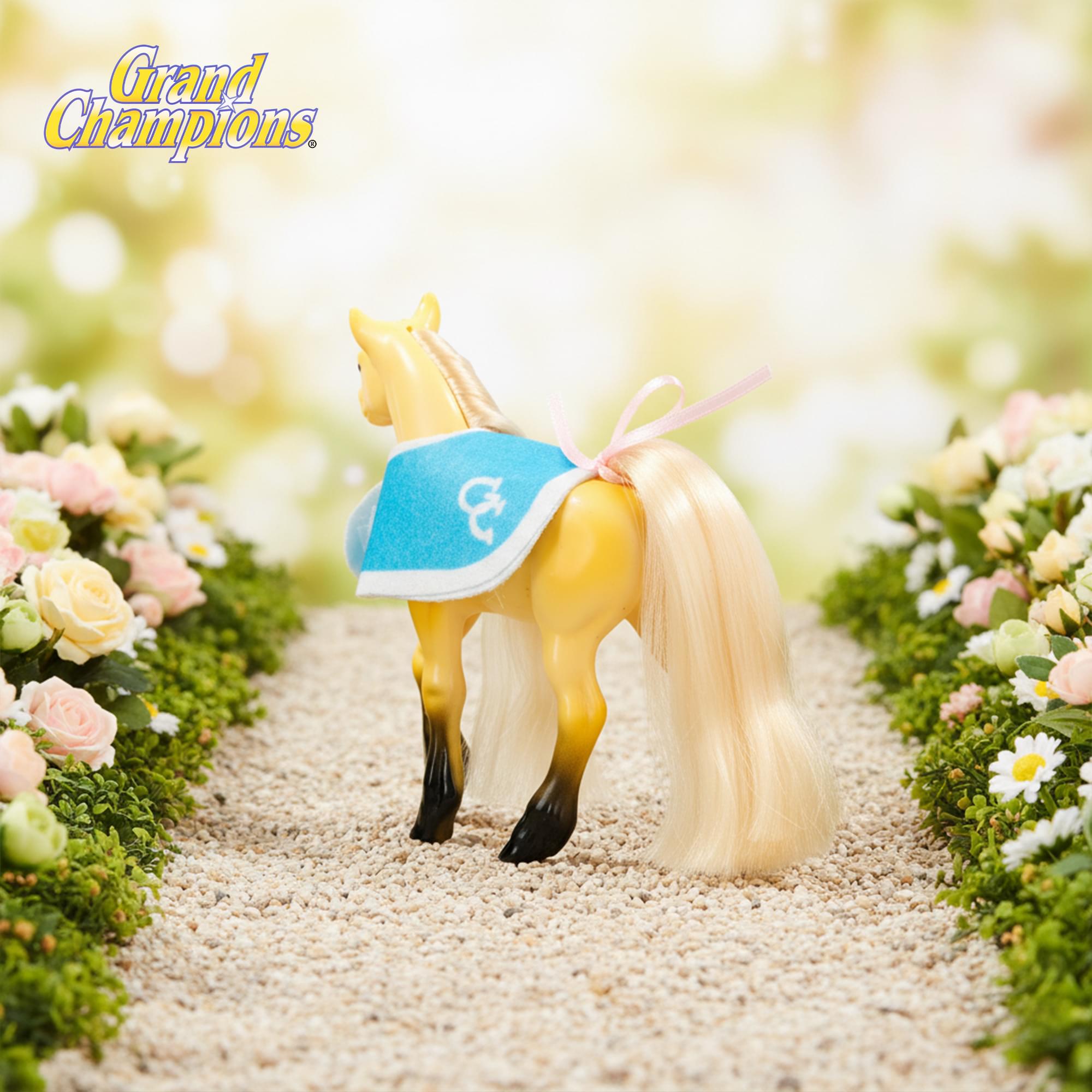 Grand Champions Mini Horse Collection Foal Figure | Palomino Quarter Horse