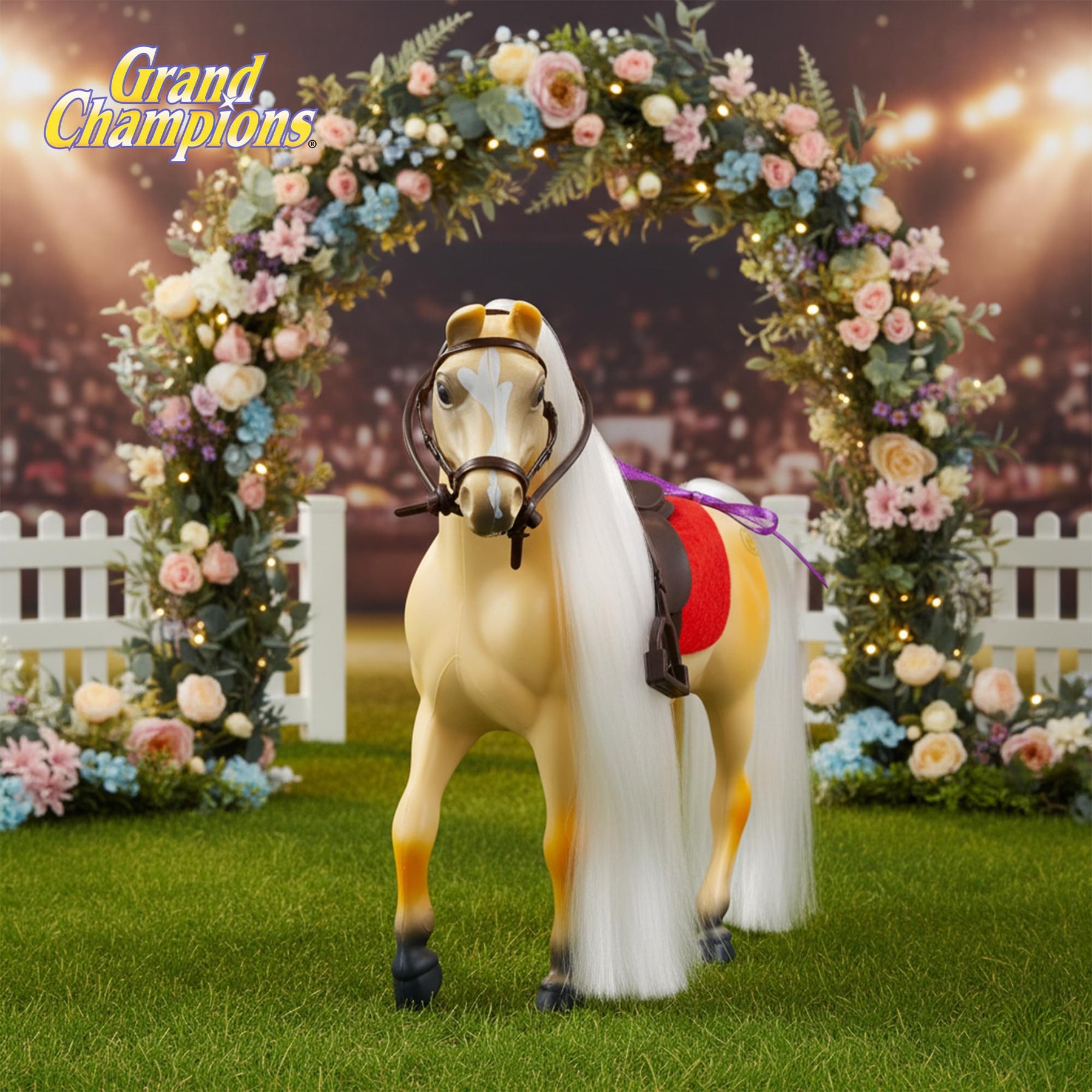 Grand Champions Premium Stallion Collection Horse Figure | Palomino Half Arabian