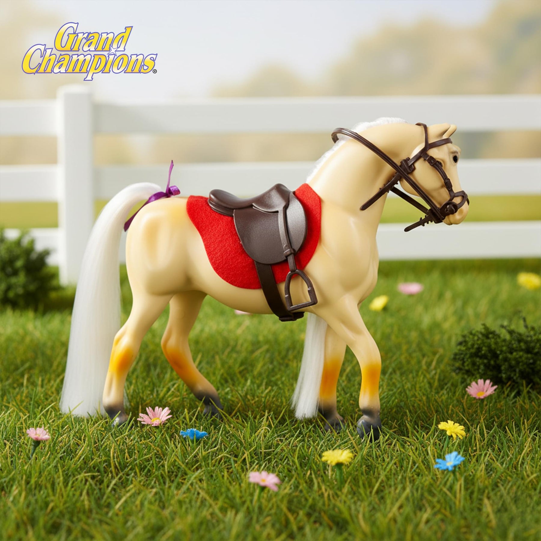 Grand Champions Premium Stallion Collection Horse Figure | Palomino Half Arabian