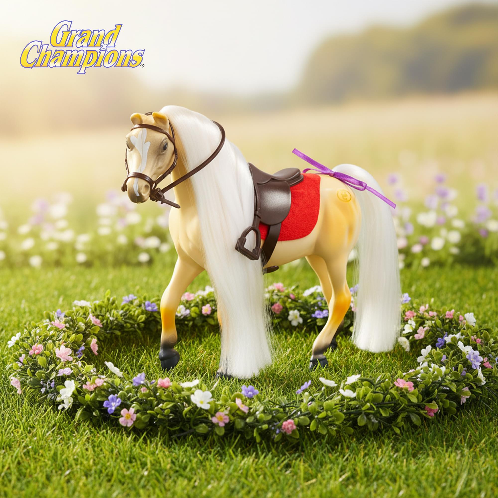 Grand Champions Premium Stallion Collection Horse Figure | Palomino Half Arabian