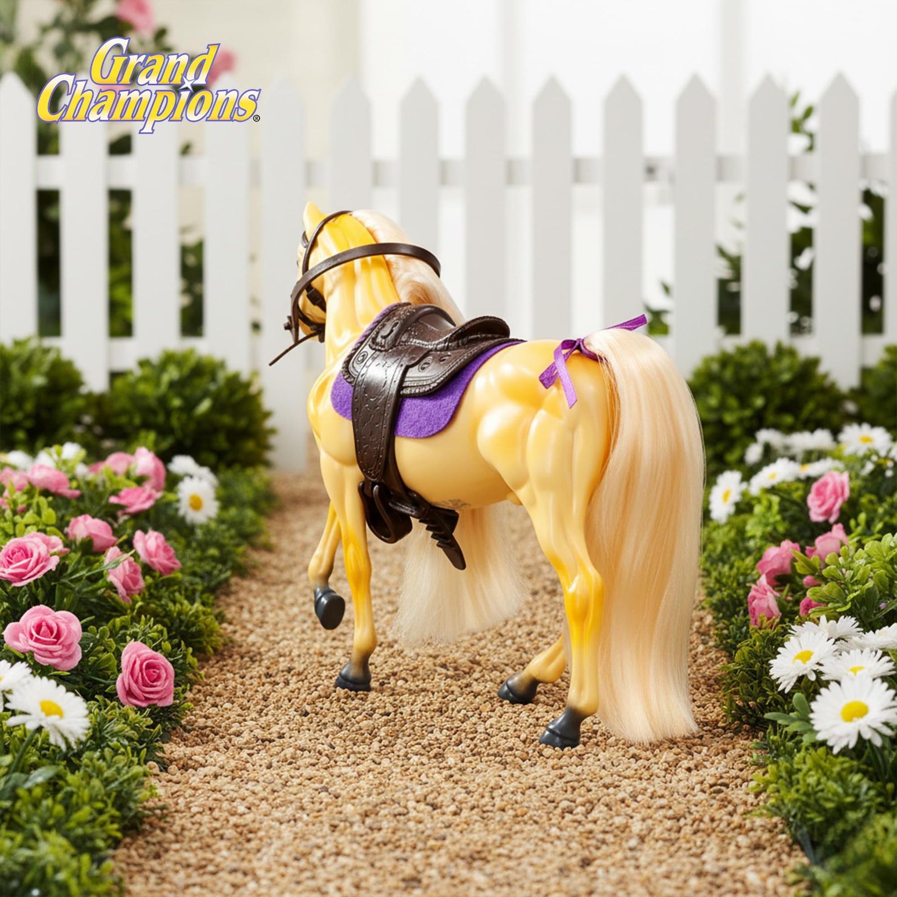 Grand Champions Premium Stallion Collection Horse Figure | Palomino Morgan