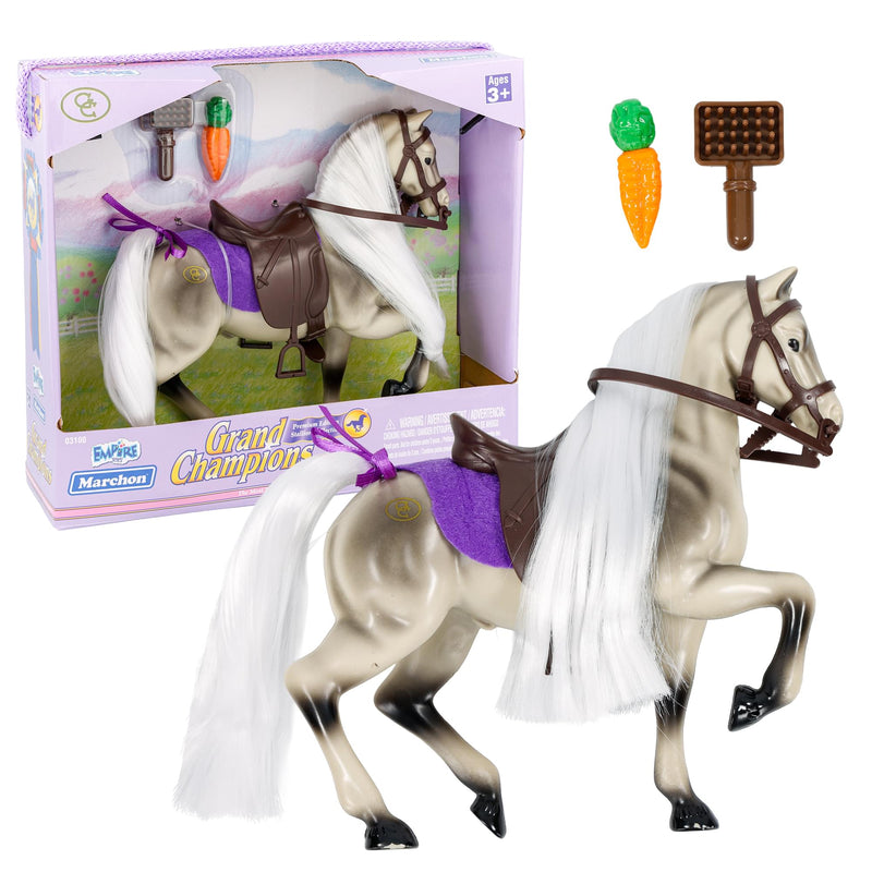 Grand Champions Premium Stallion Collection Horse Figure | Grey Warmblood