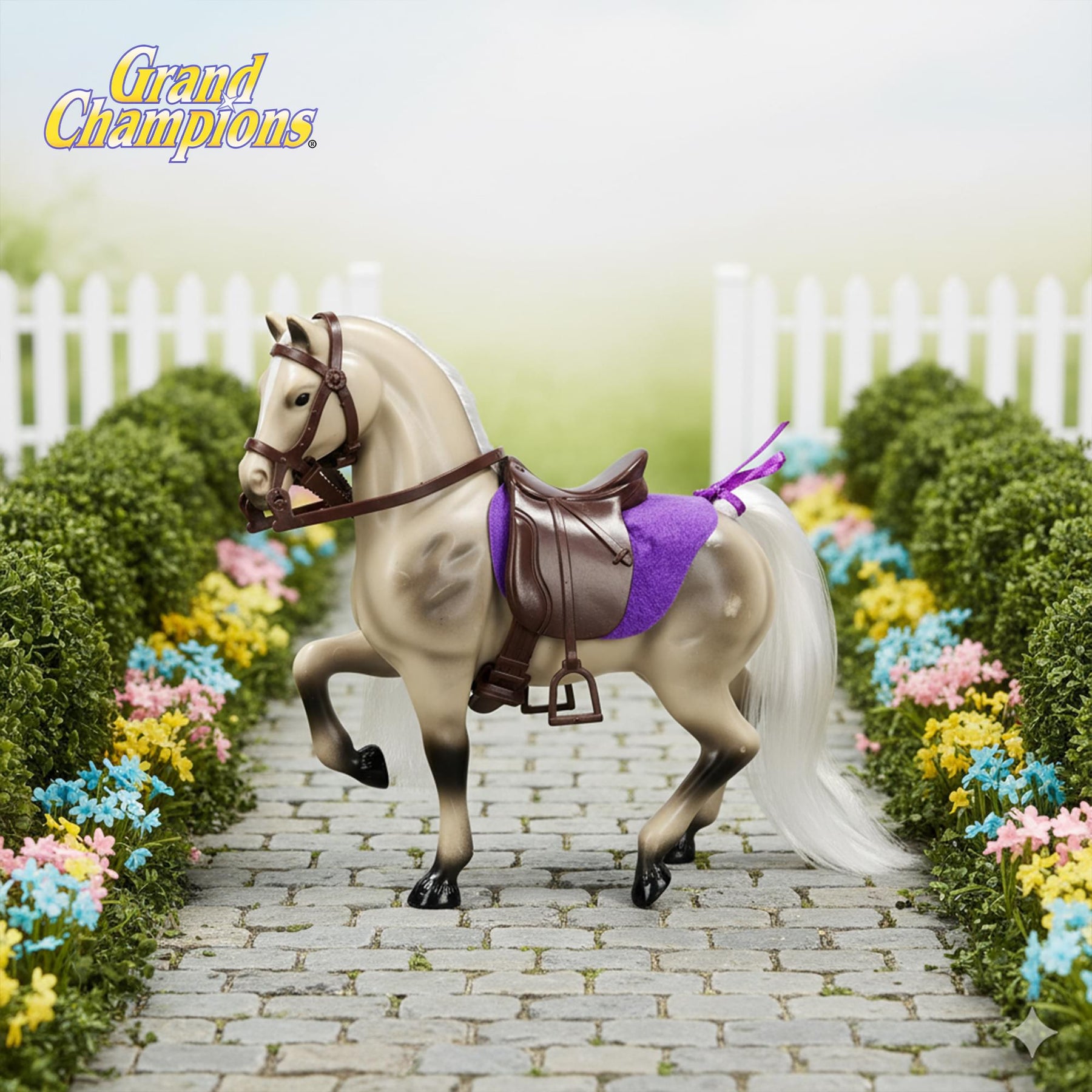 Grand Champions Premium Edition Stallion Collection Grey Warmblood Horse Figure