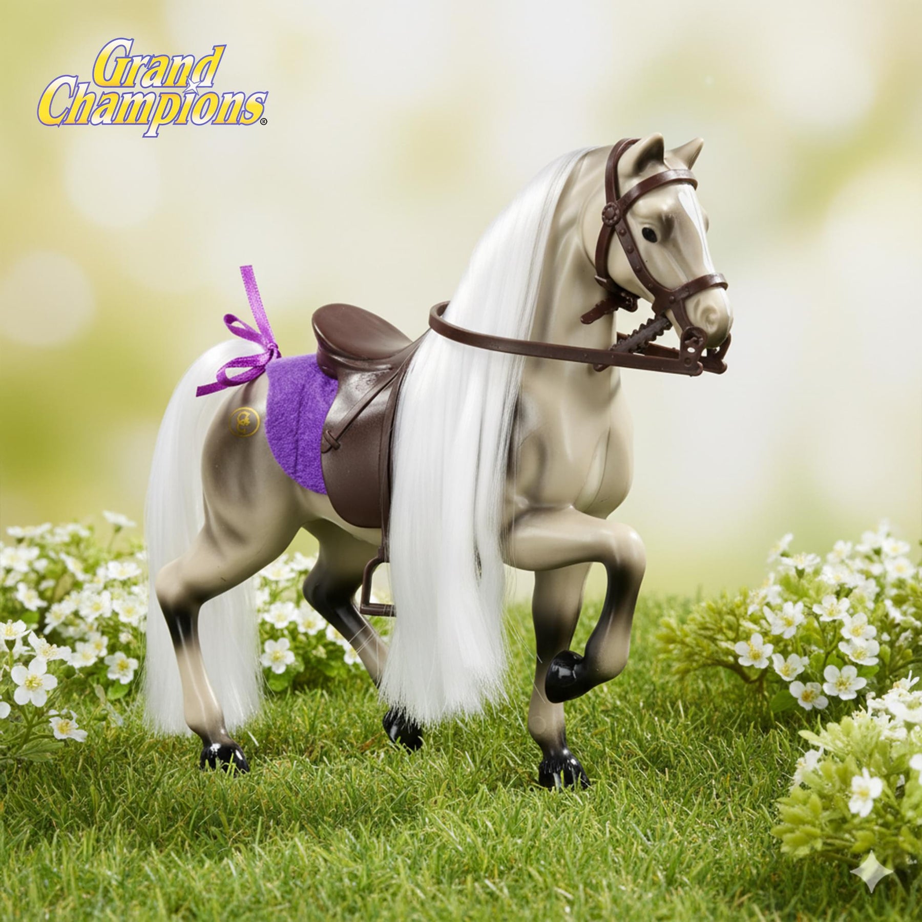 Grand Champions Premium Edition Stallion Collection Grey Warmblood Horse Figure
