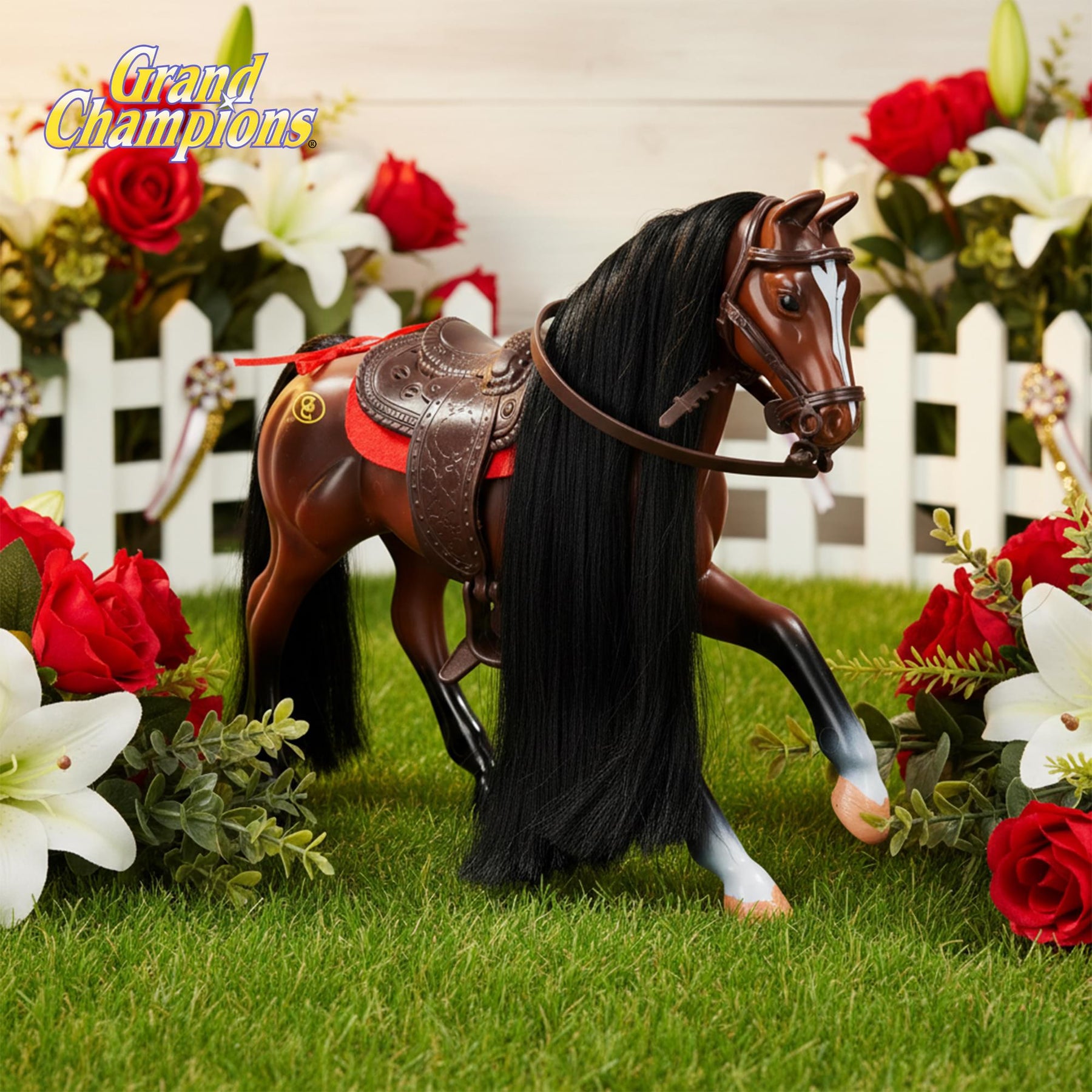 Grand Champions Premium Stallion Collection Horse Figure | Dark Bay Thoroughbred
