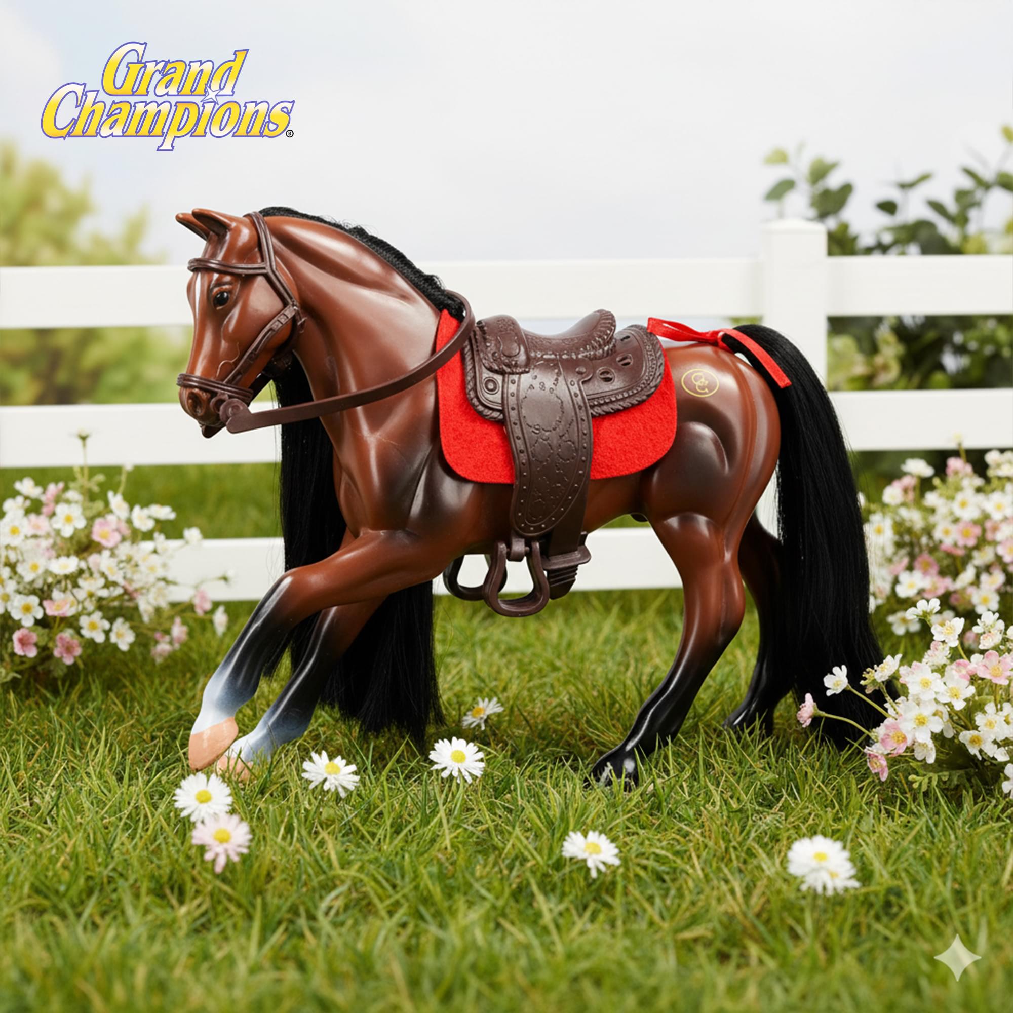 Grand Champions Premium Stallion Collection Horse Figure | Dark Bay Thoroughbred