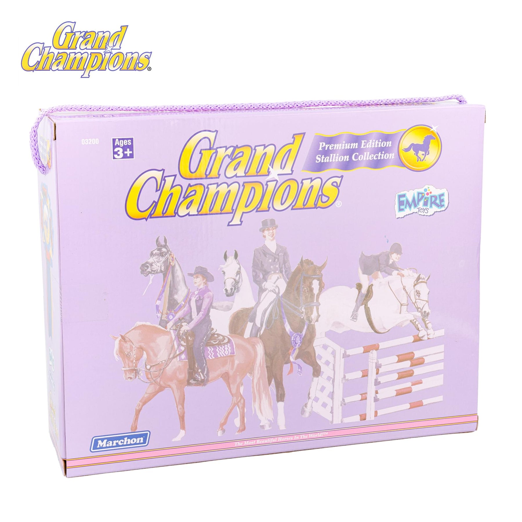 Grand Champions Premium Stallion Collection Set Of 2 | Black Warmblood