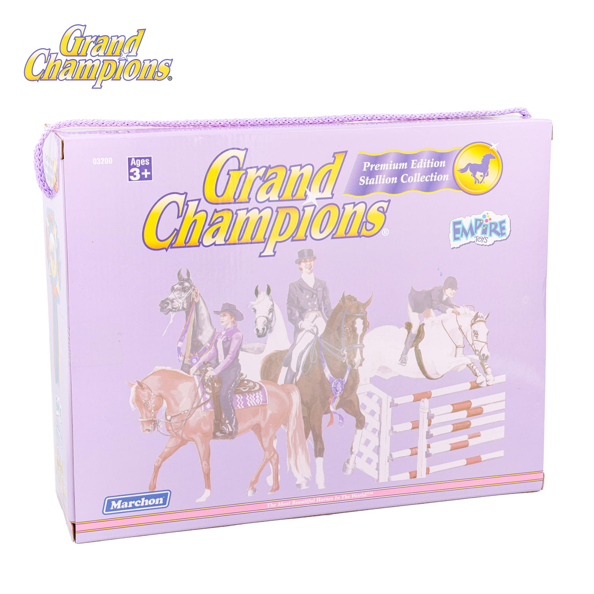 Grand Champions Premium Stallion Collection Set Of 2 | Black Warmblood