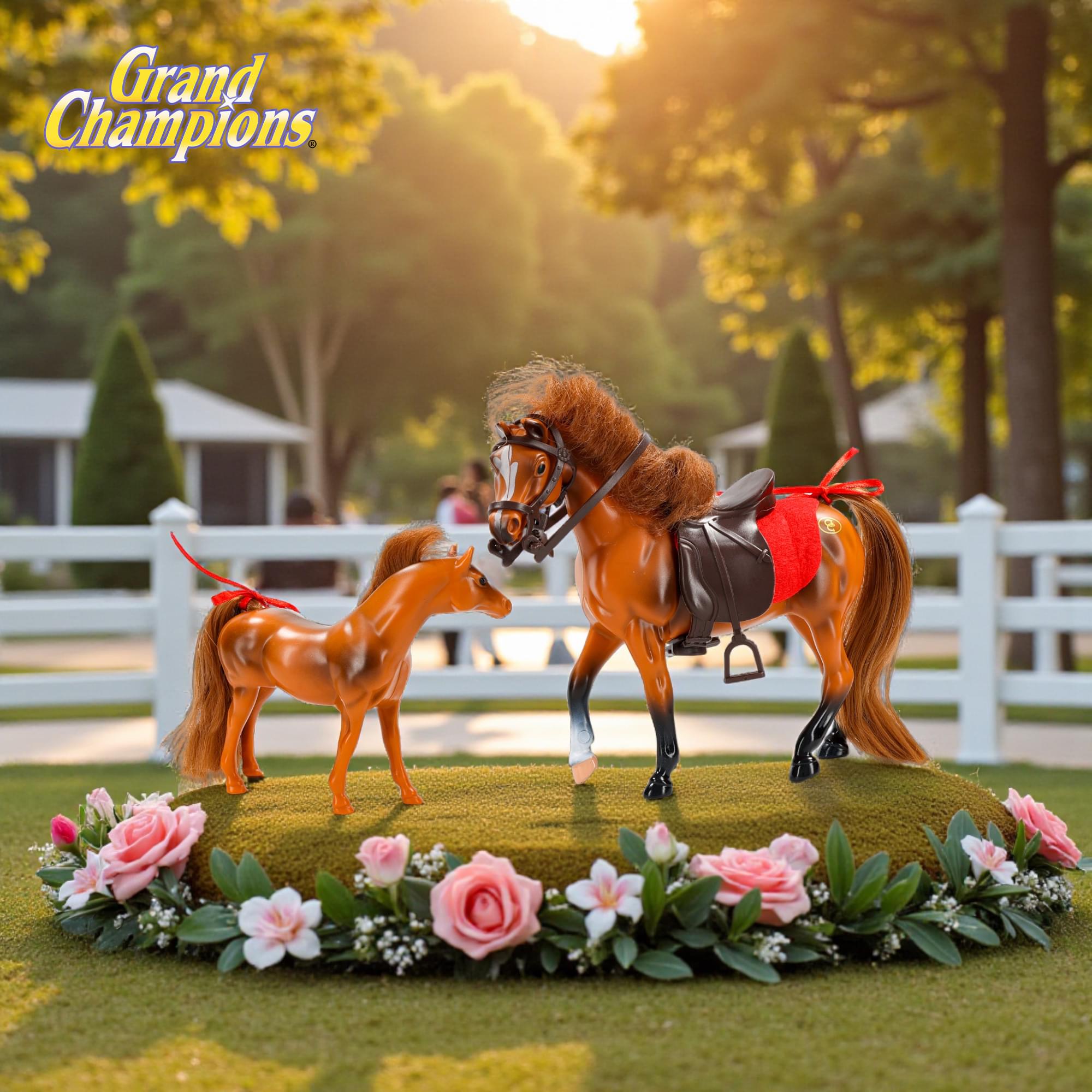 Grand Champions Premium Edition Stallion Collection Chestnut Arabian Set