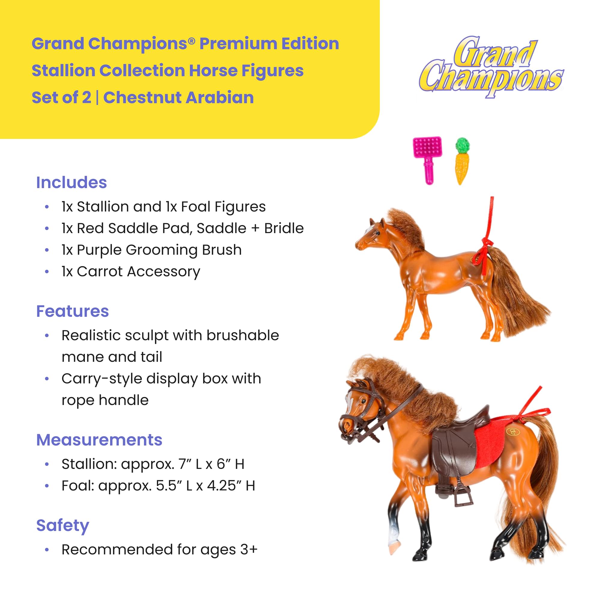 Grand Champions Premium Edition Stallion Collection Chestnut Arabian Set