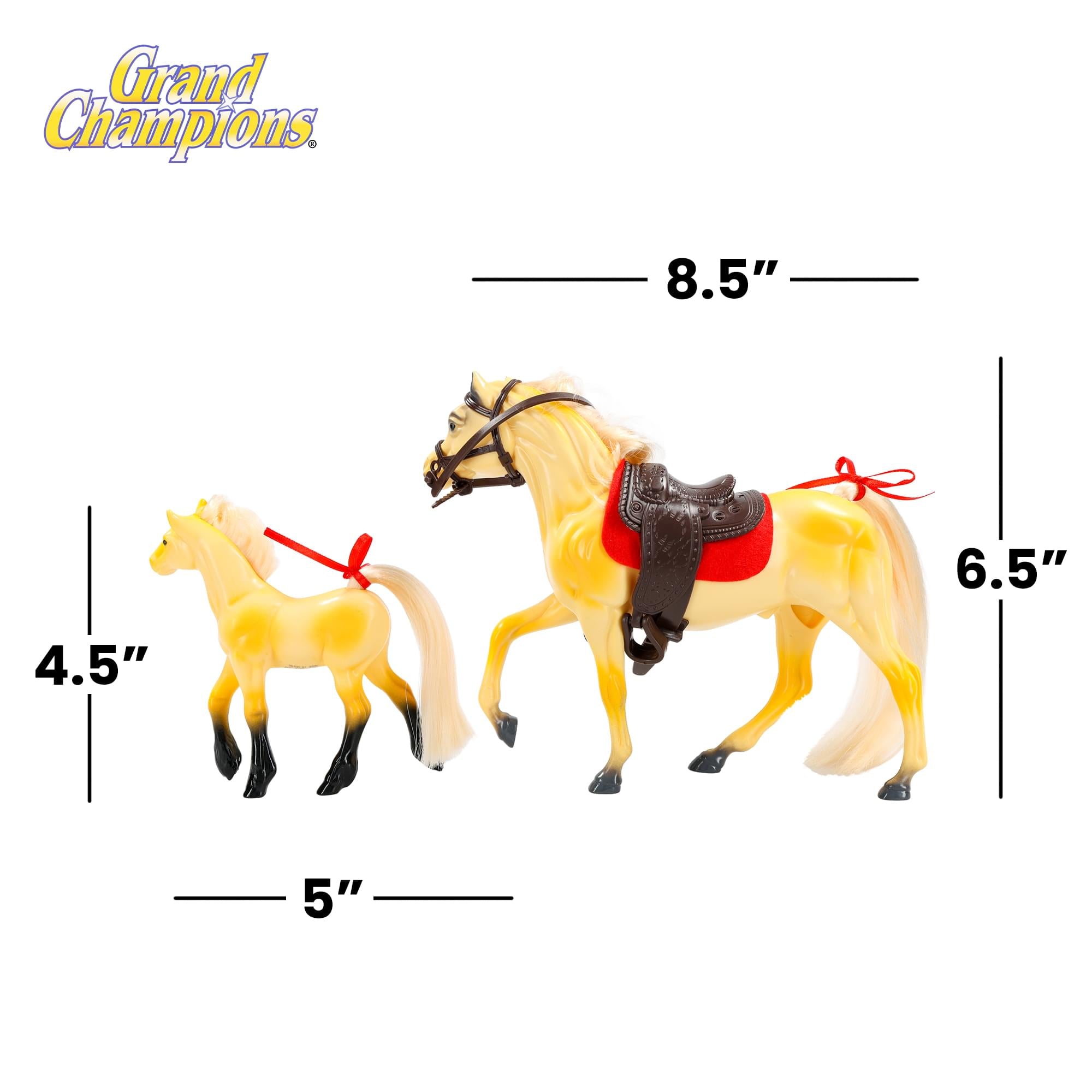 Grand Champions Premium Stallion Collection Set Of 2 | Palomino Morgan