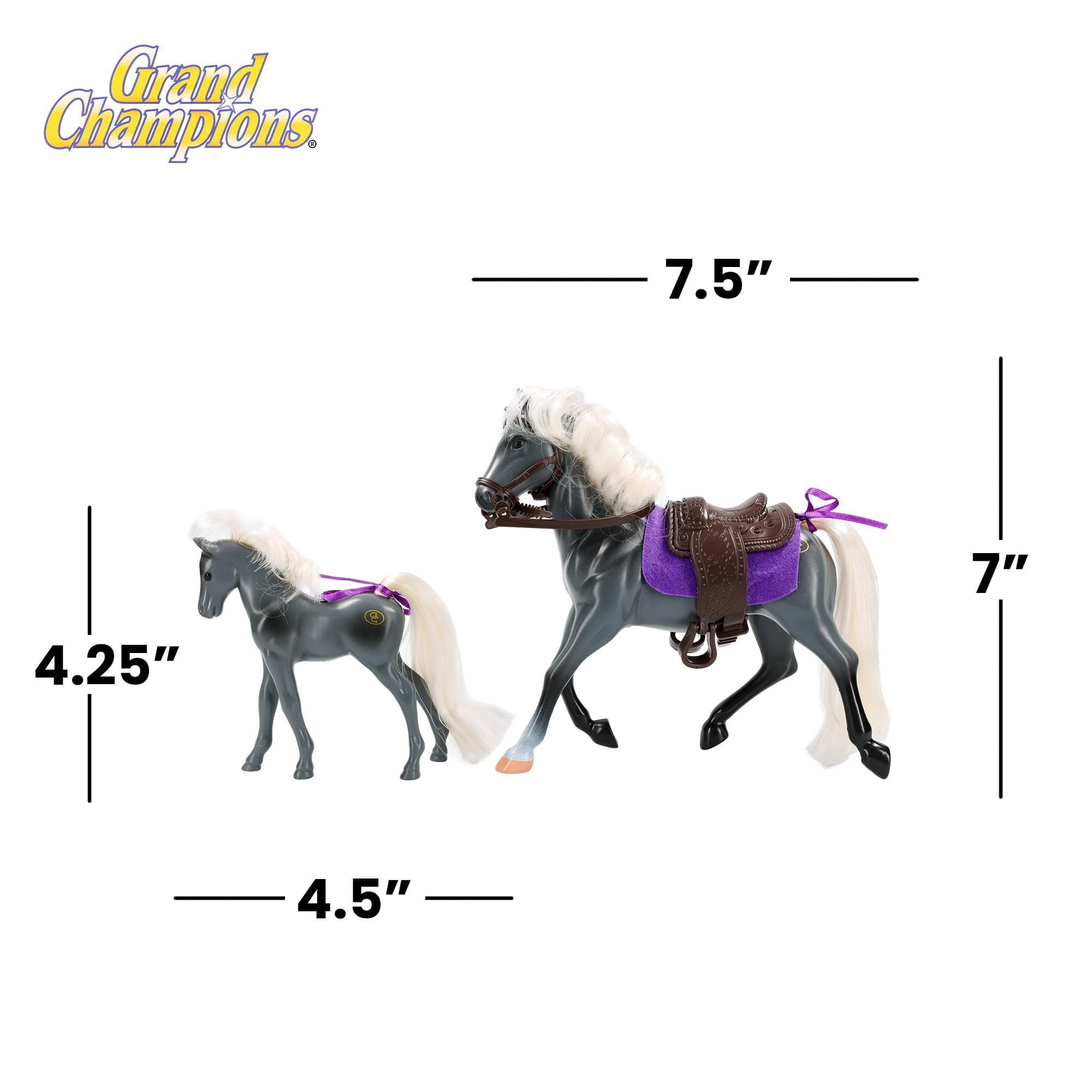 Grand Champions Premium Stallion Collection Set Of 2 | Grey Tennessee Walker