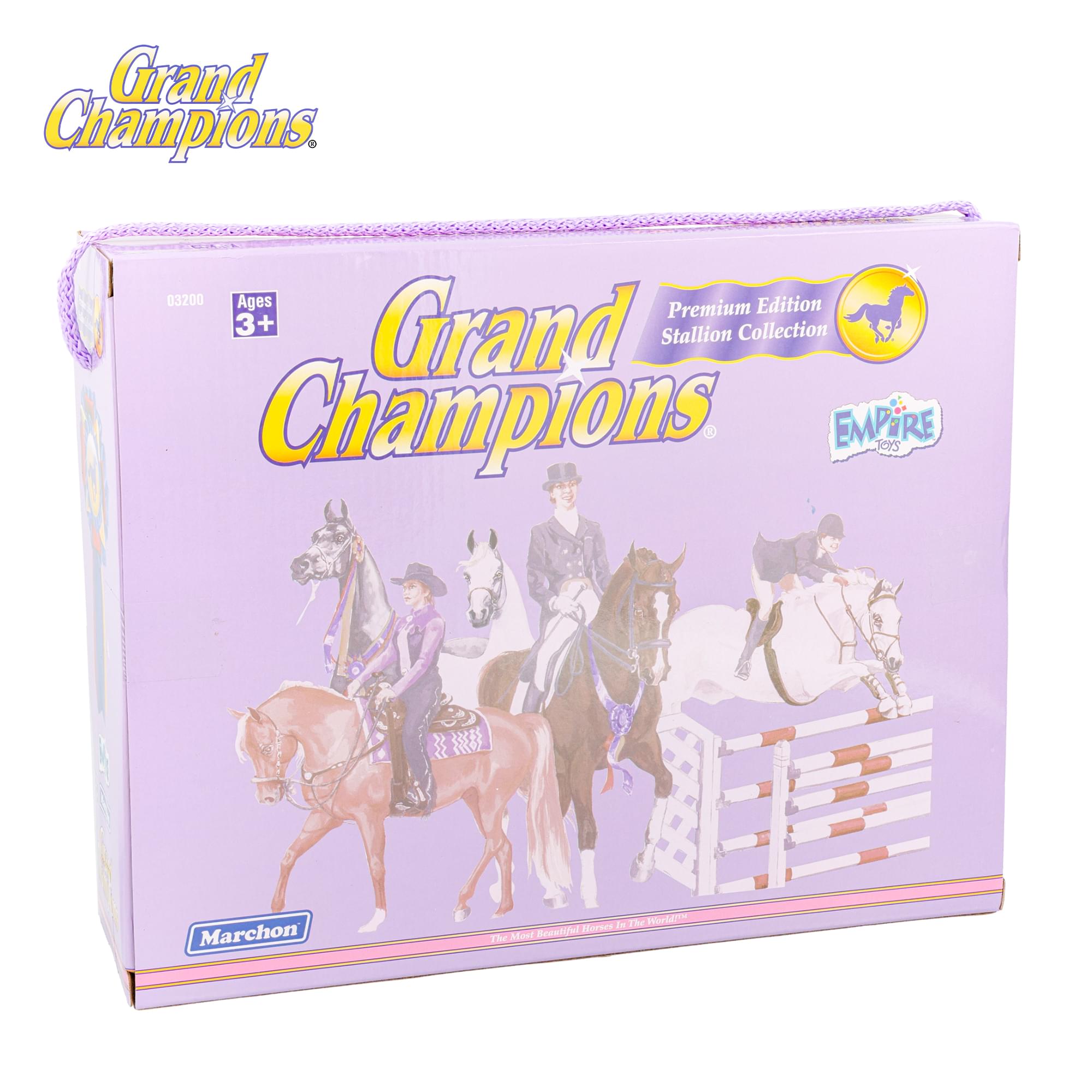 Grand Champions Premium Stallion Collection Set Of 2 | Grey Tennessee Walker