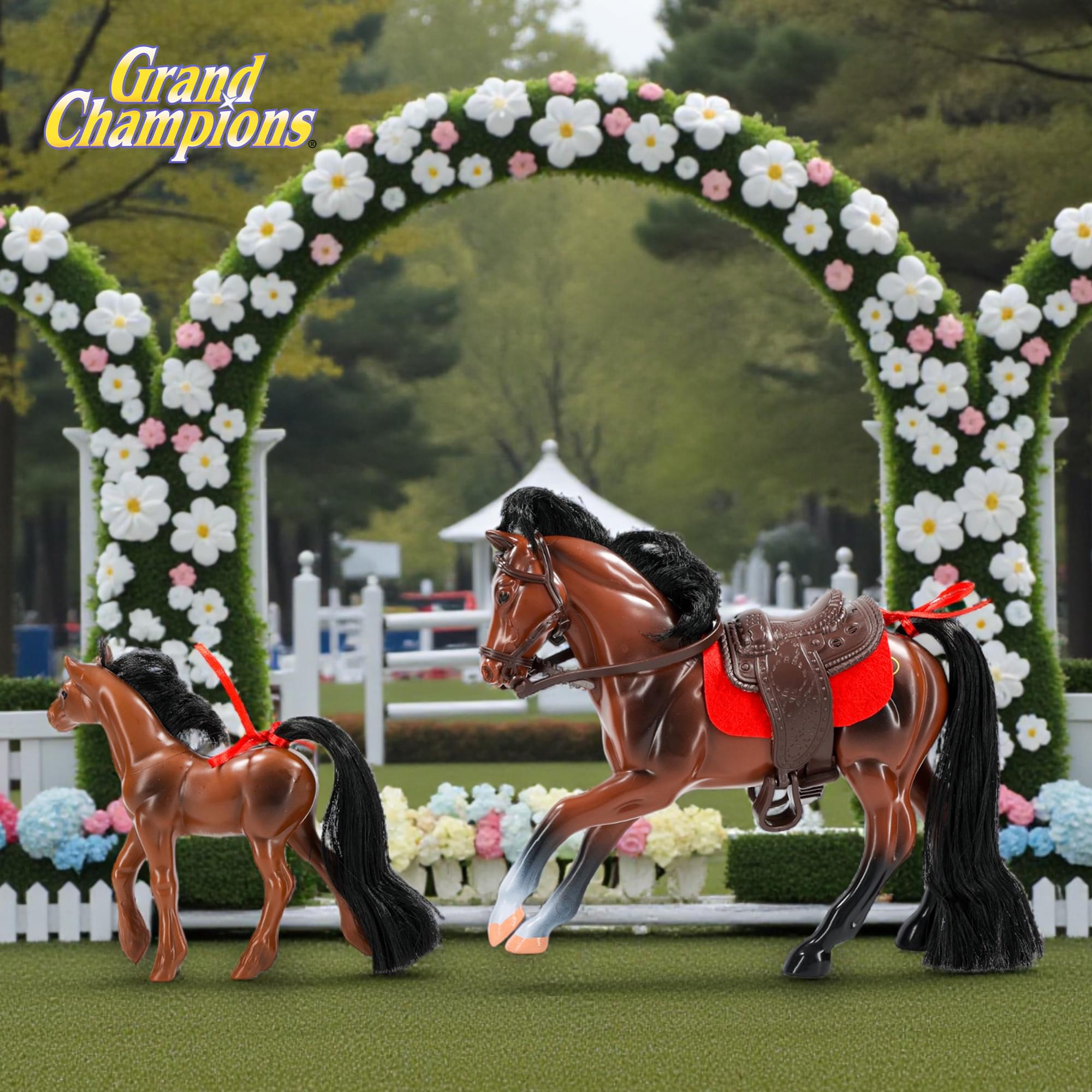 Grand Champions Premium Edition Stallion Collection Dark Bay Thoroughbred Set