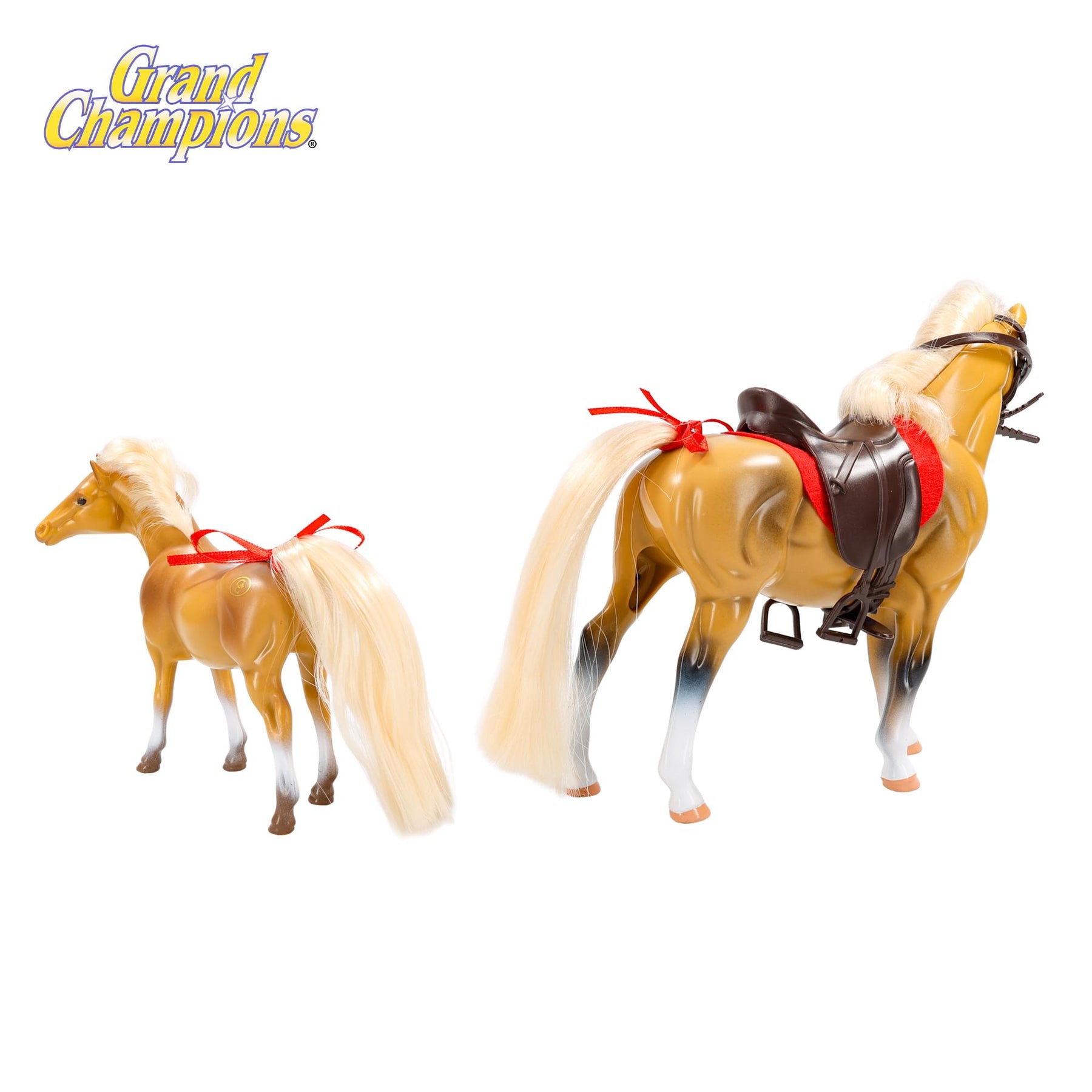 Grand Champions Premium Stallion Collection Set Of 2 | Palomino Quarter Horse