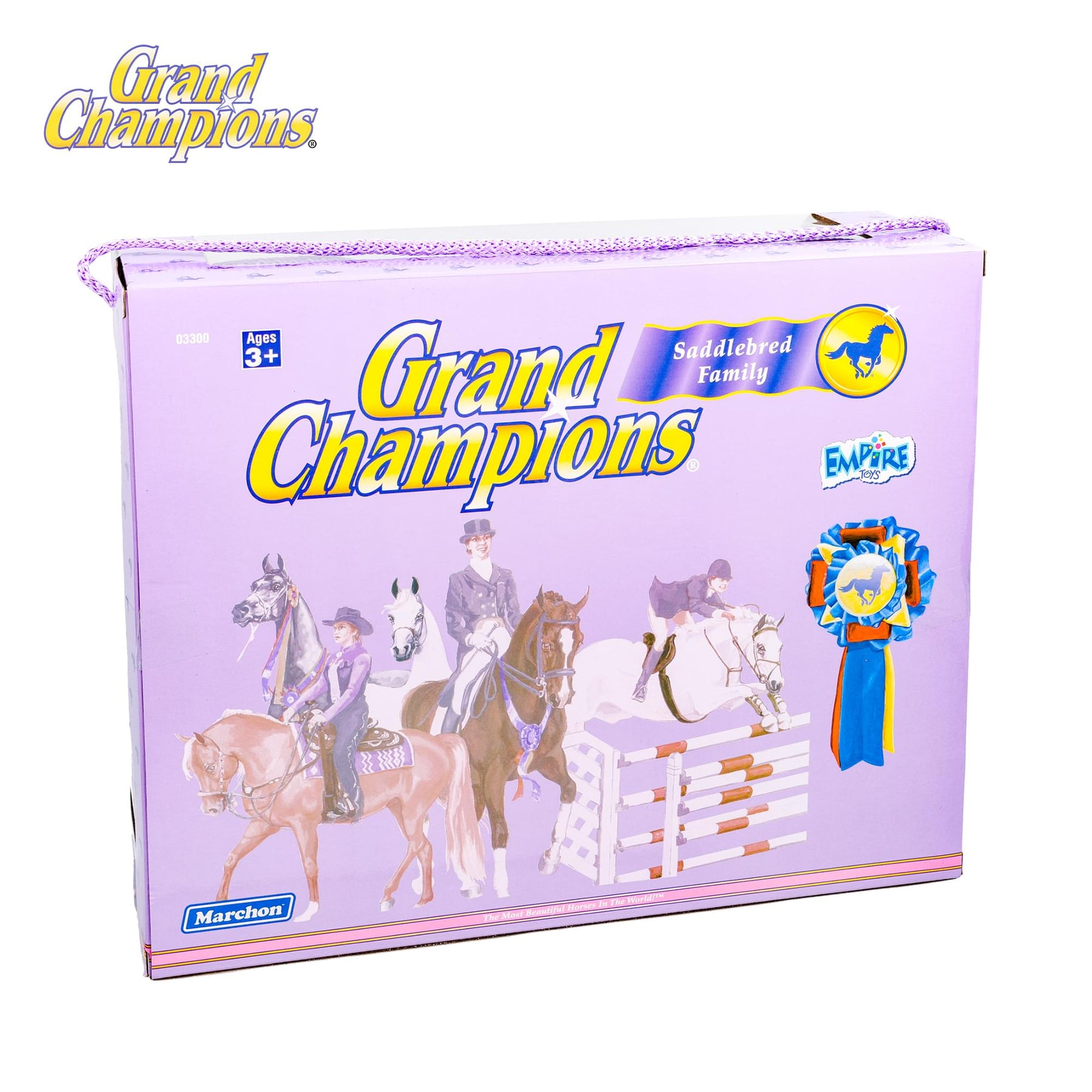 Grand Champions Saddlebred Family Horse Figure Set Of 3 | Dark Bay Saddlebred