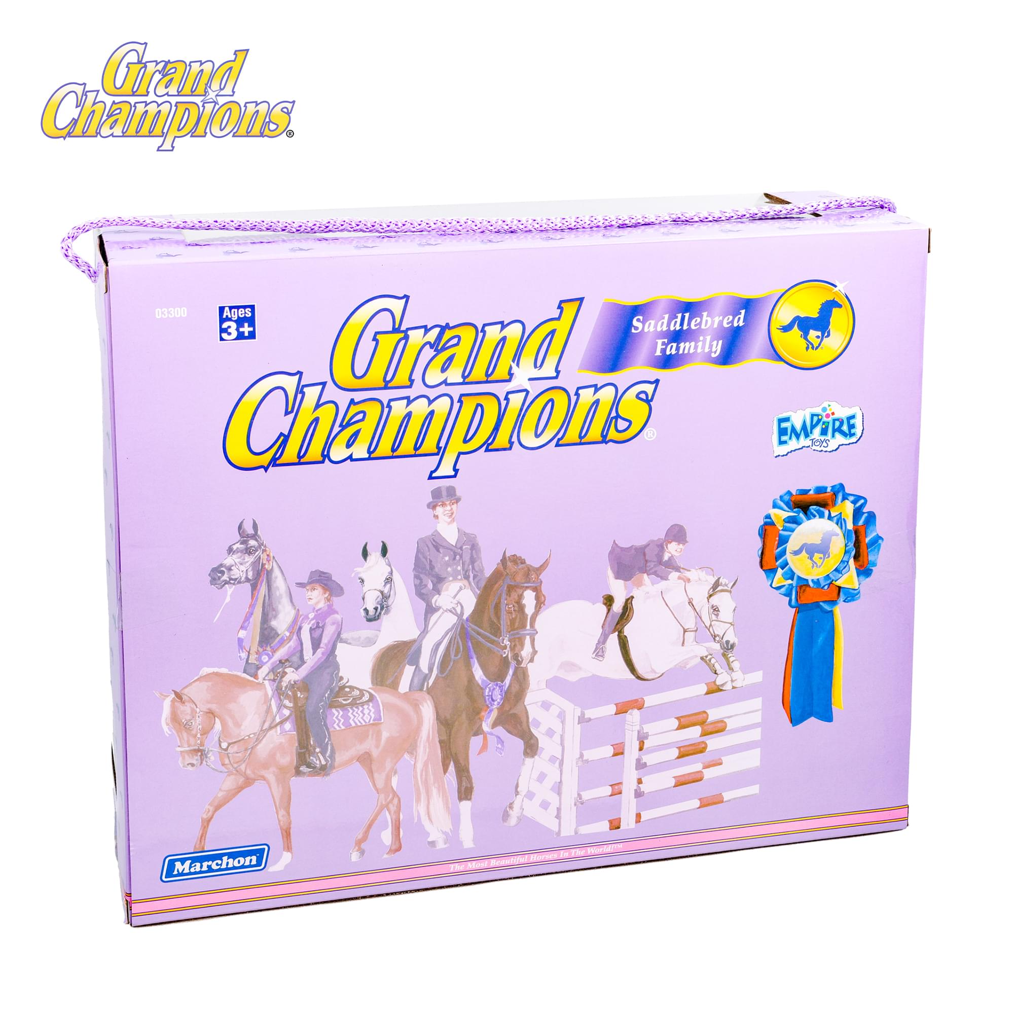 Grand Champions Saddlebred Family Horse Figure Set Of 3 | Chestnut Saddlebred