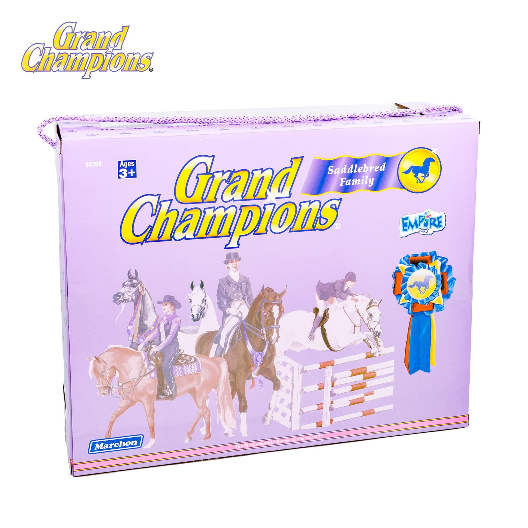 Grand Champions Saddlebred Family Horse Figure Set Of 3 | Grey Saddlebred