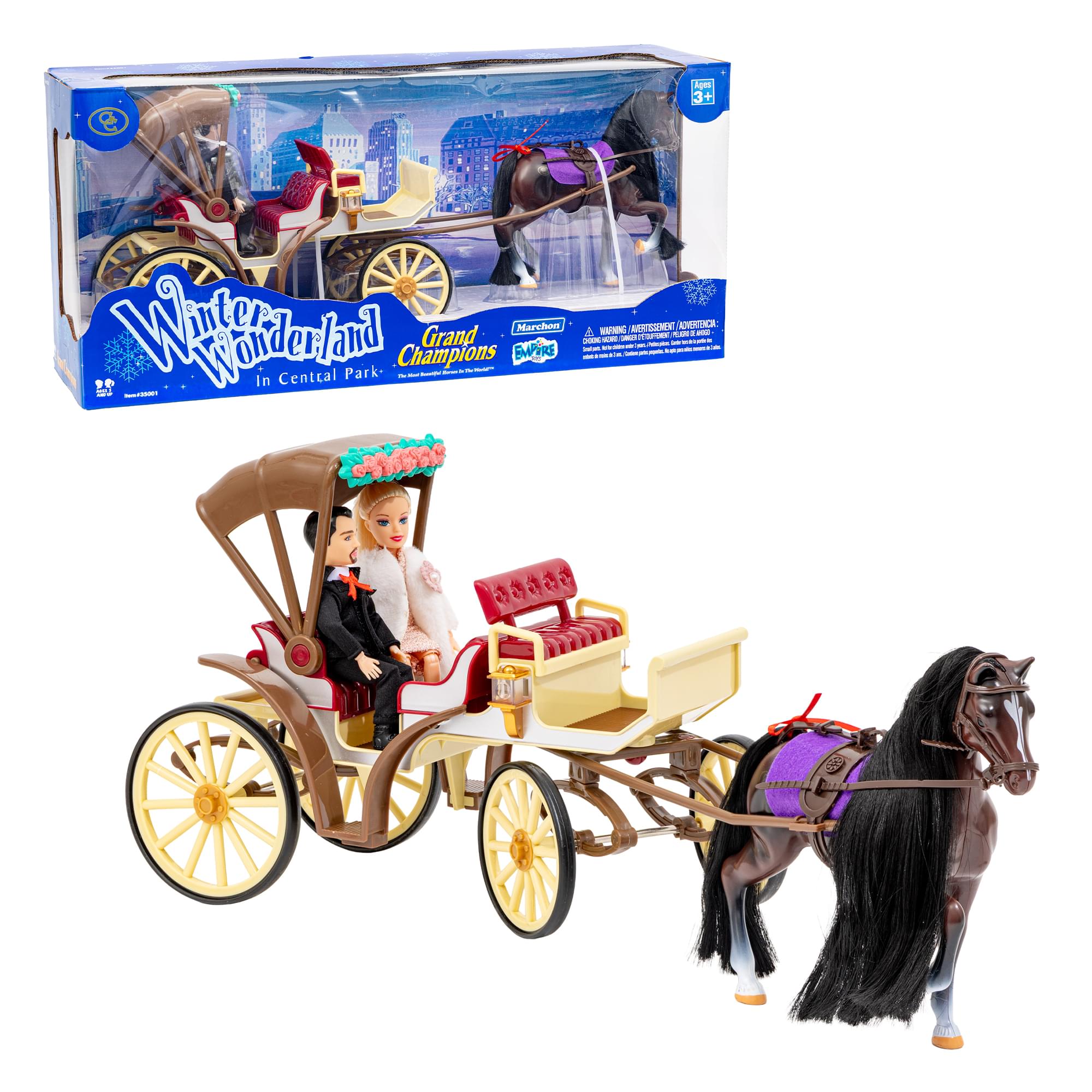 Grand Champions Winter Wonderland Dolls and Horse Playset