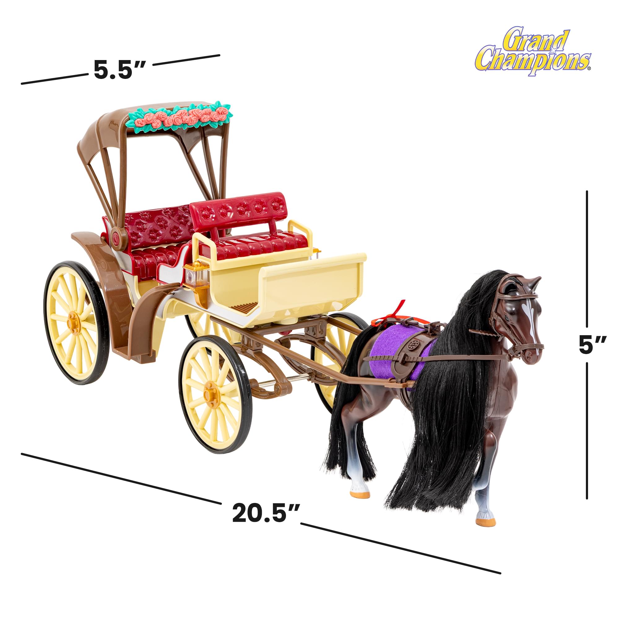 Grand Champions Winter Wonderland Dolls and Horse Playset