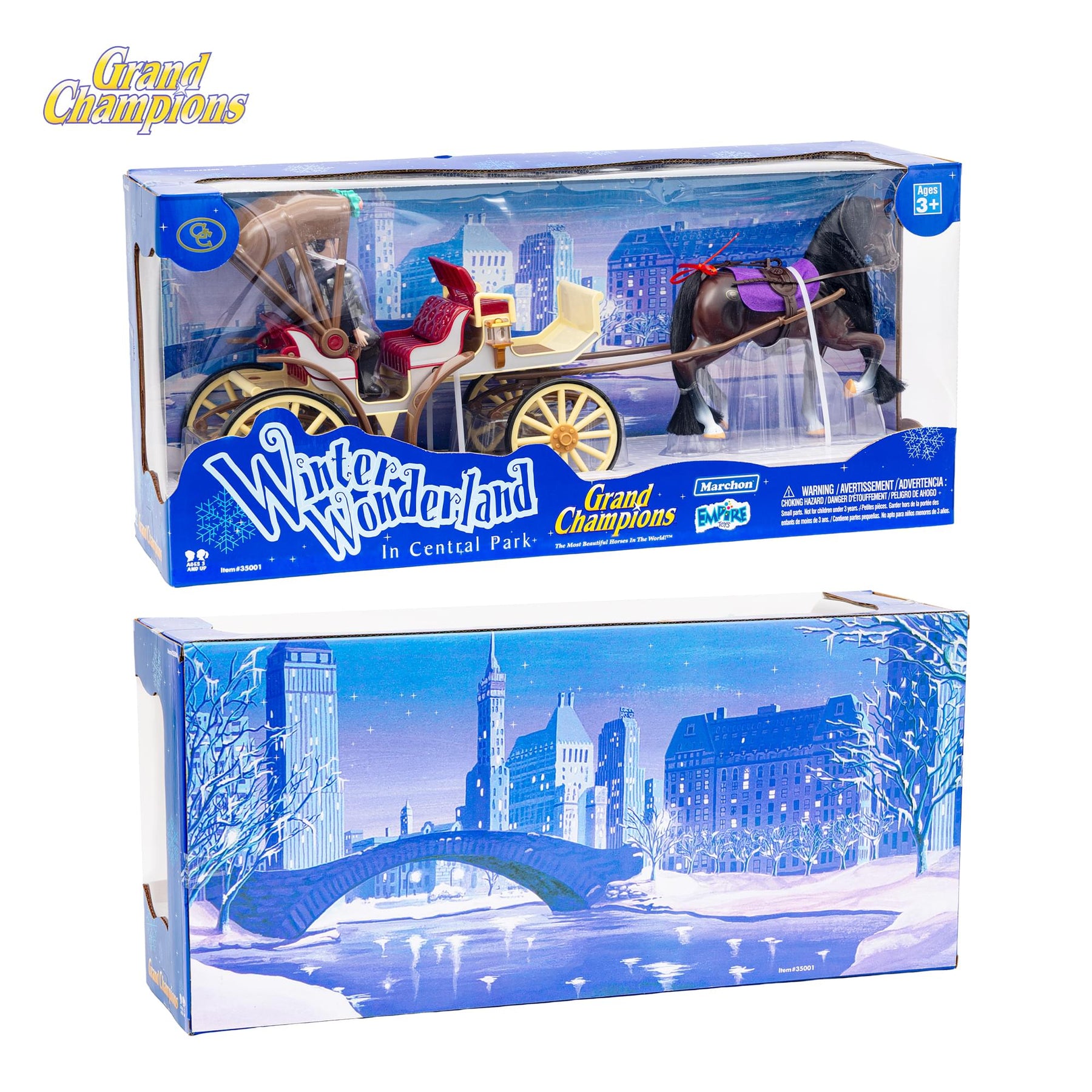 Grand Champions Winter Wonderland Dolls and Horse Playset