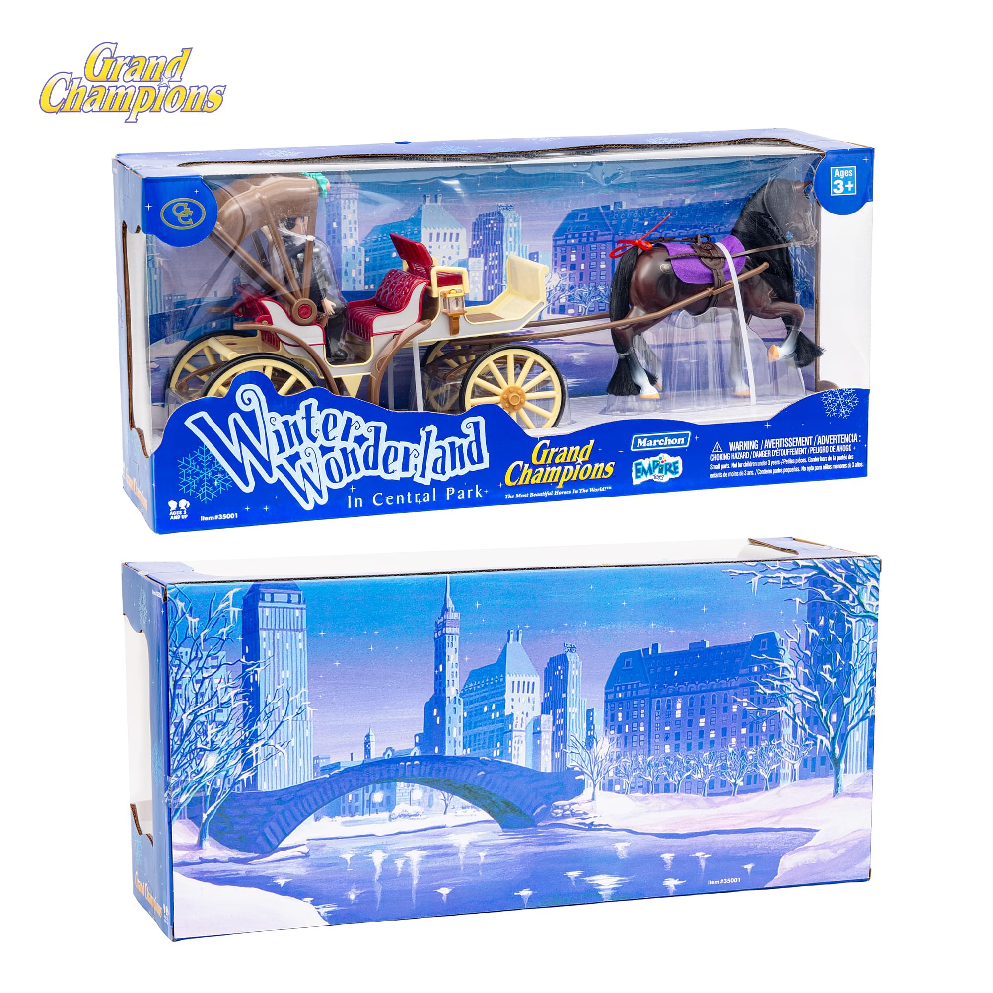 Grand Champions Winter Wonderland Dolls and Horse Playset