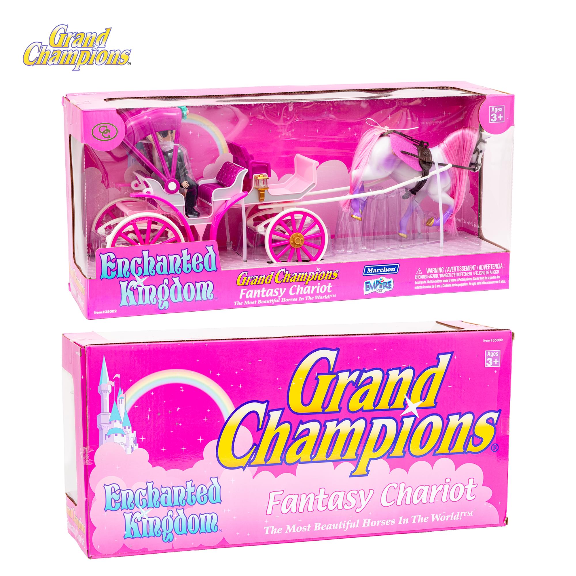 Grand Champions Enchanted Kingdom Fantasy Chariot Dolls and Horse Playset