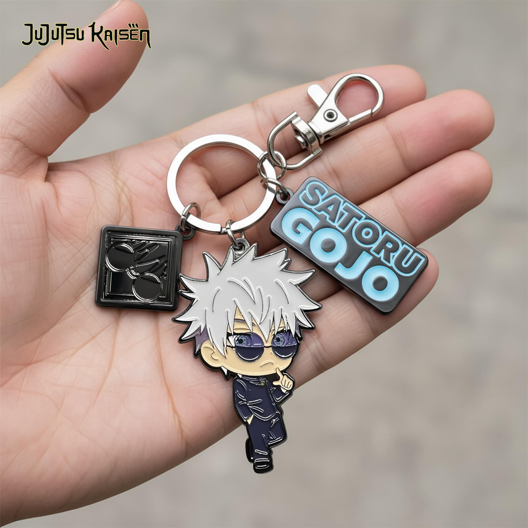 Jujutsu Kaisen Satoru Gojo Three Charm Keychain