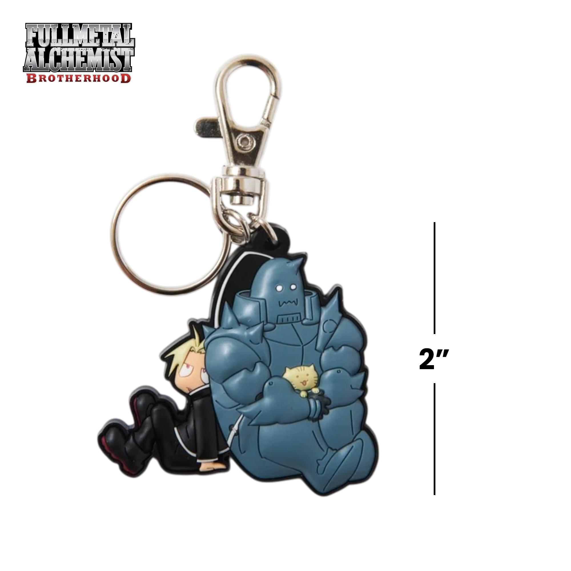 Fullmetal Alchemist: Brotherhood Ed, Al, and Kitty PVC Keychain
