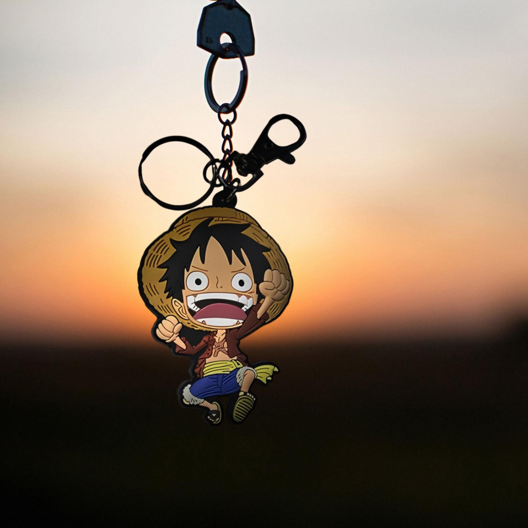 One Piece Luffy PVC Keychain