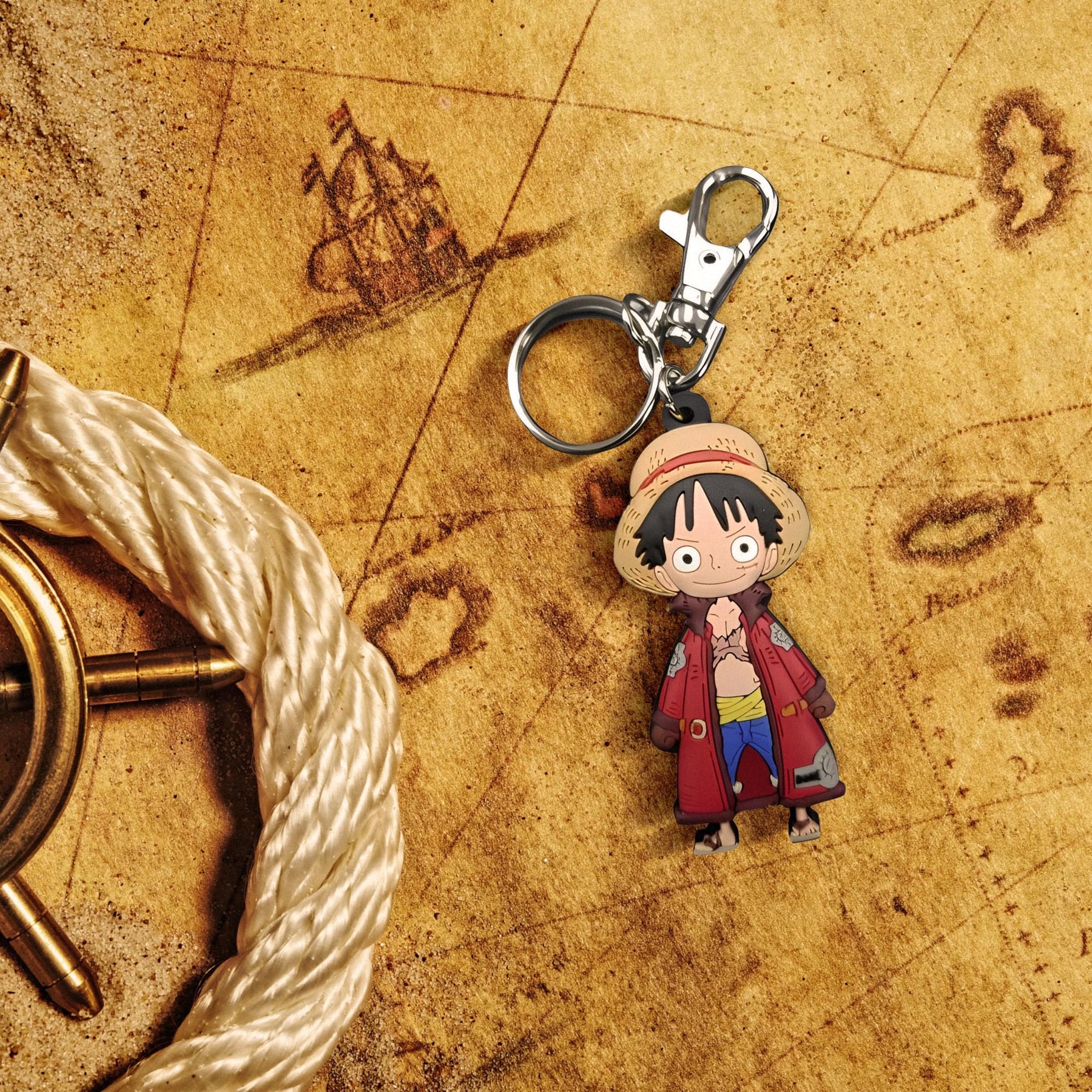One Piece Monkey D. Luffy PVC Keychain