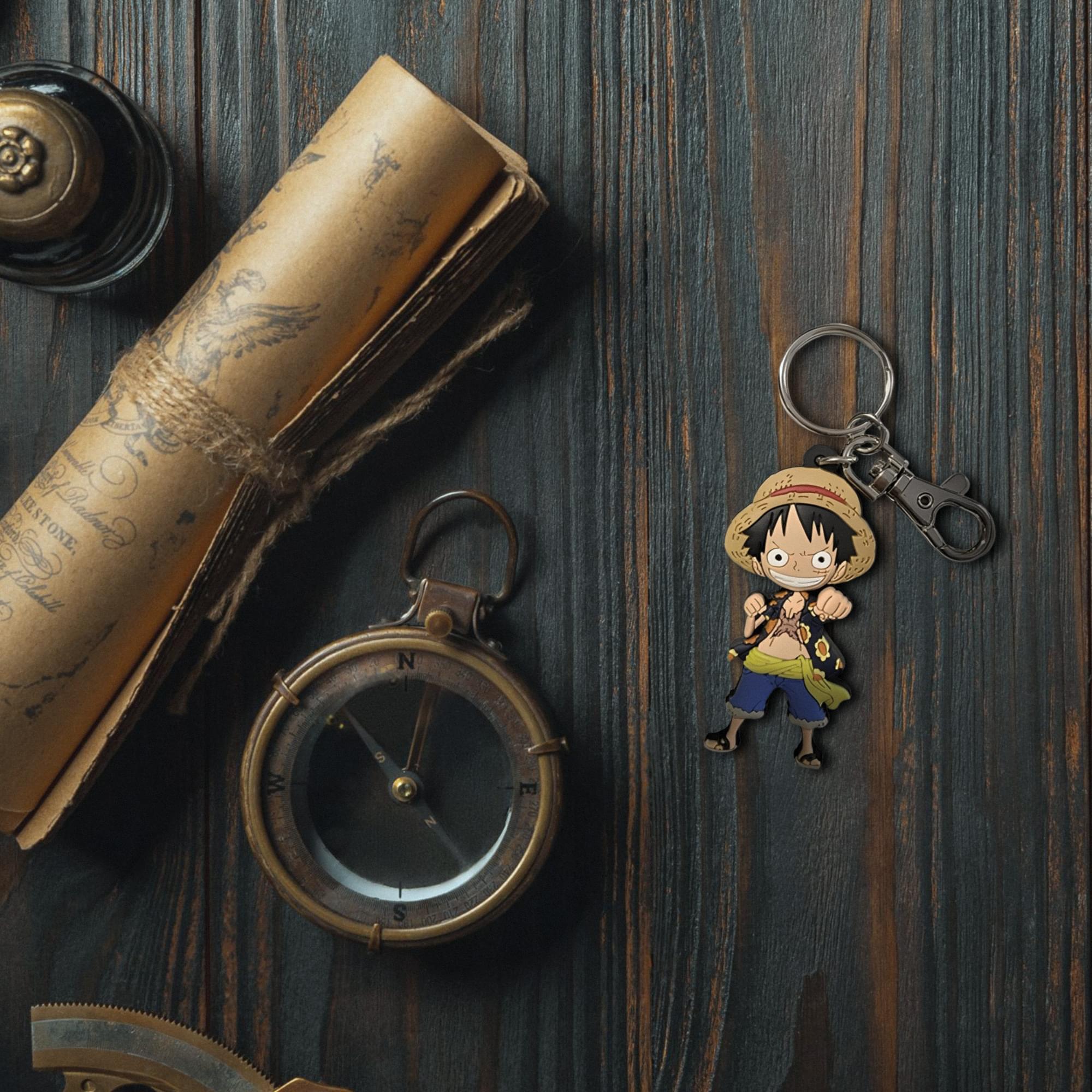 One Piece Luffy PVC Keychain