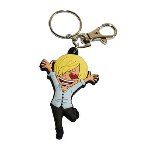 One Piece Sanjin Love PVC Keychain